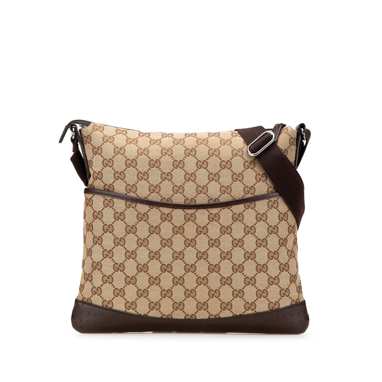 Gucci GG Canvas Calf Brown Crossbody Bag Crossbody 21