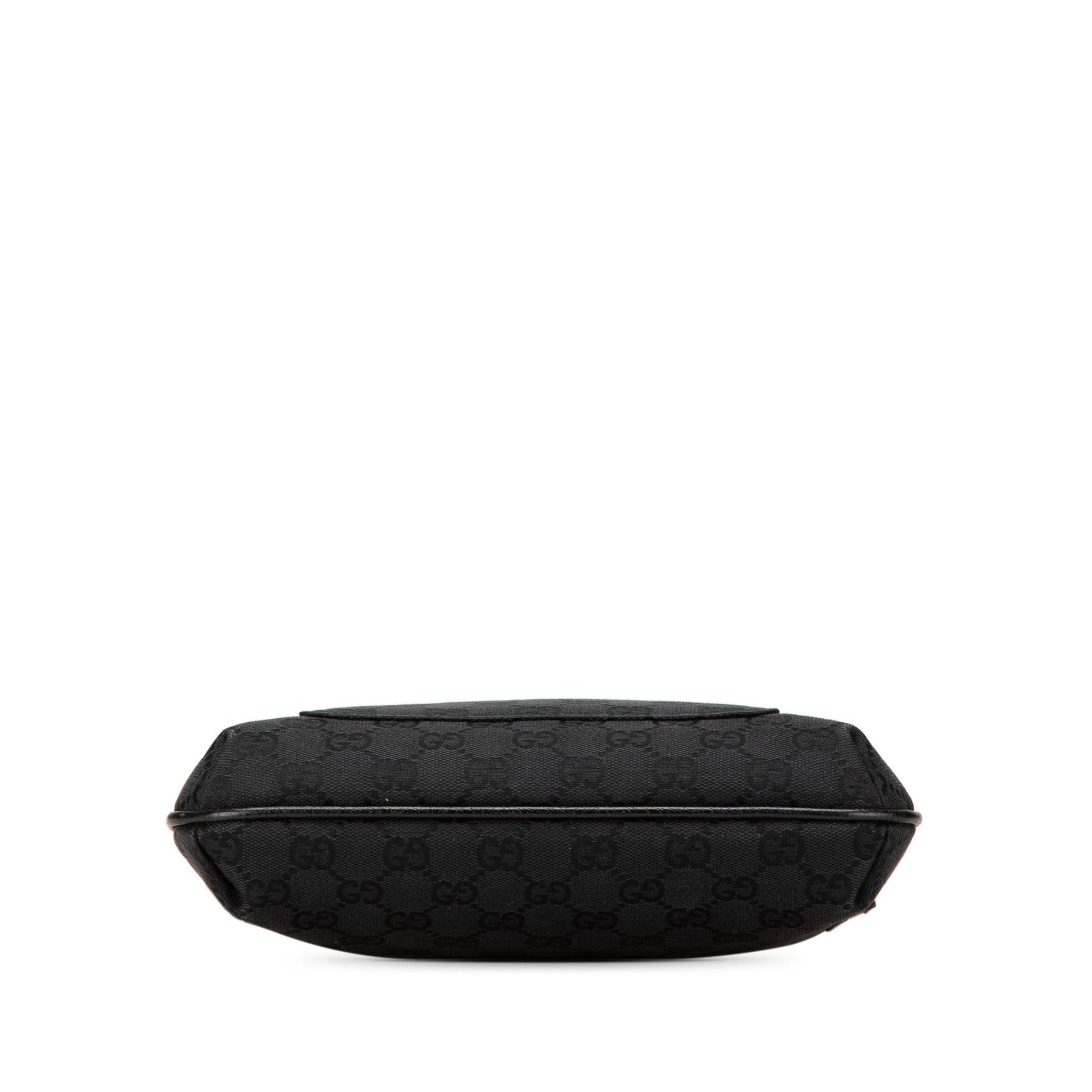 Gucci GG Canvas Calf Black Crossbody Bag Crossbody 20