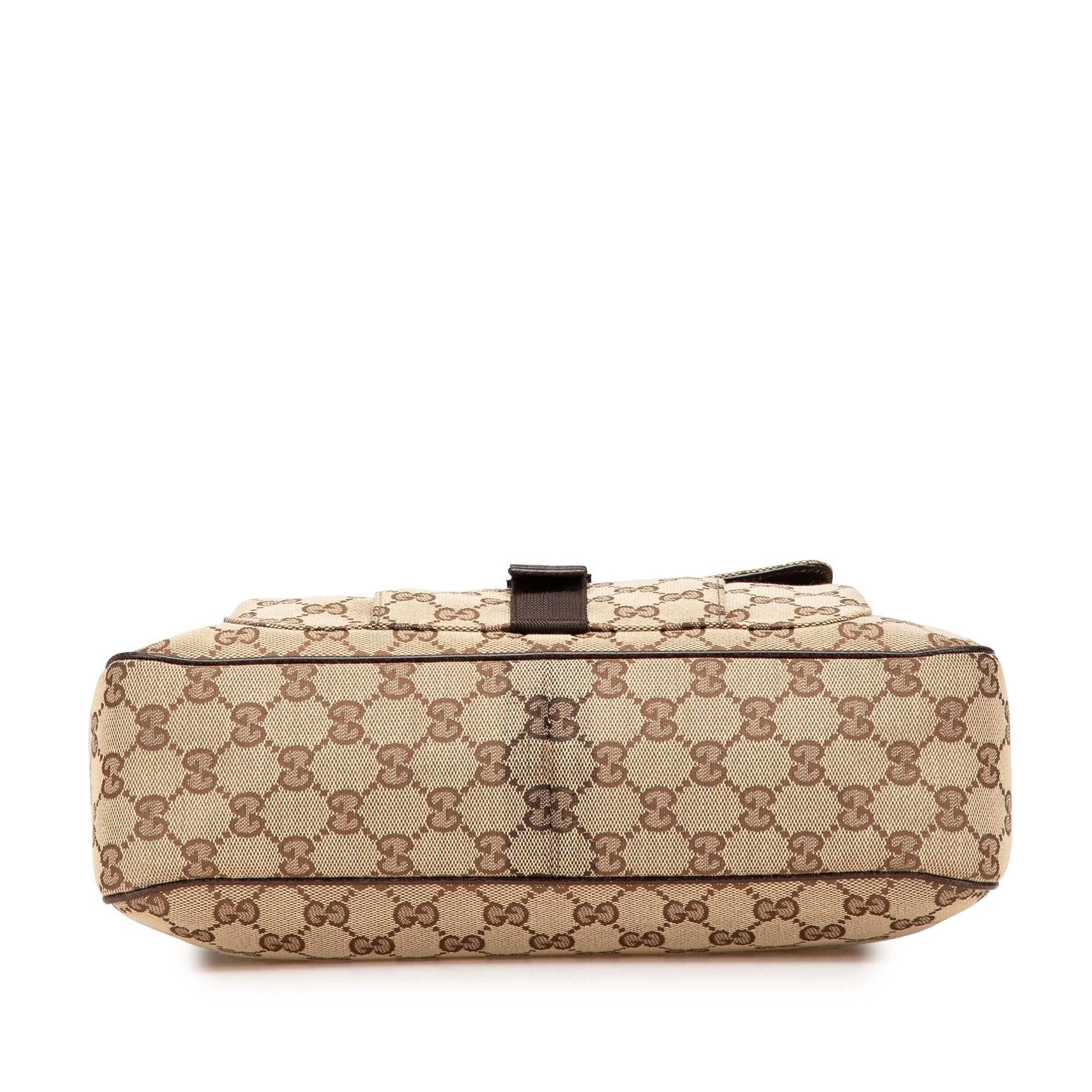 Gucci GG Canvas Brown Crossbody Bag