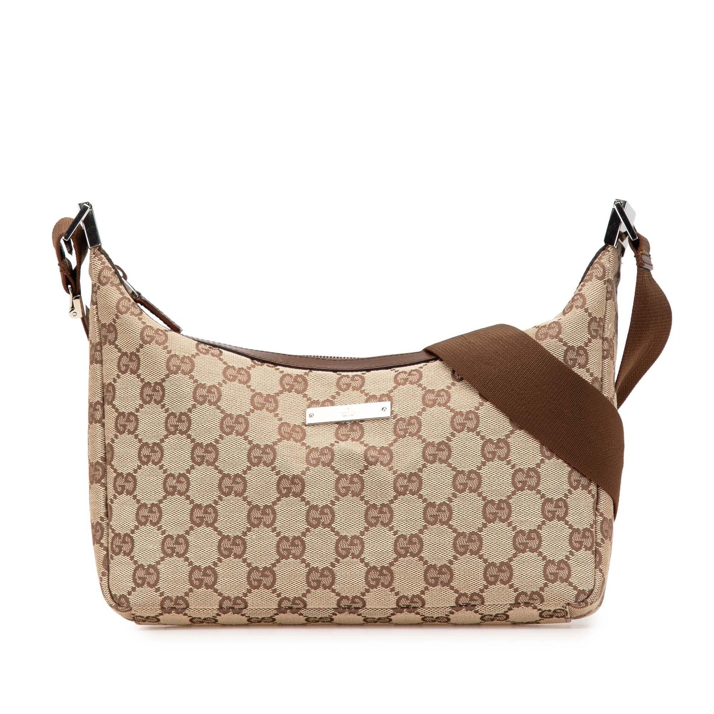 Gucci GG Canvas Calf Brown Crossbody Bag Crossbody 32