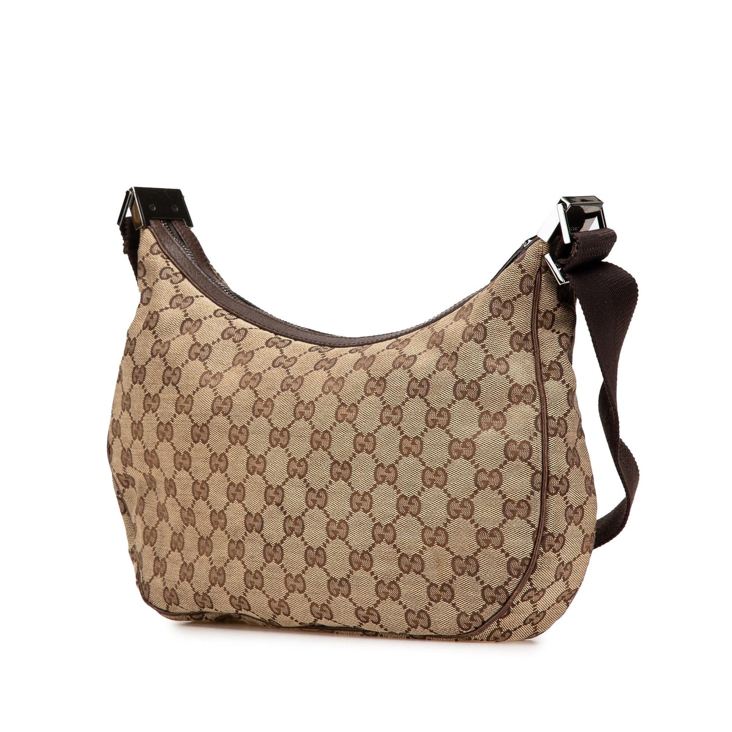 Gucci GG Canvas Calf Brown Crossbody Bag Crossbody 40