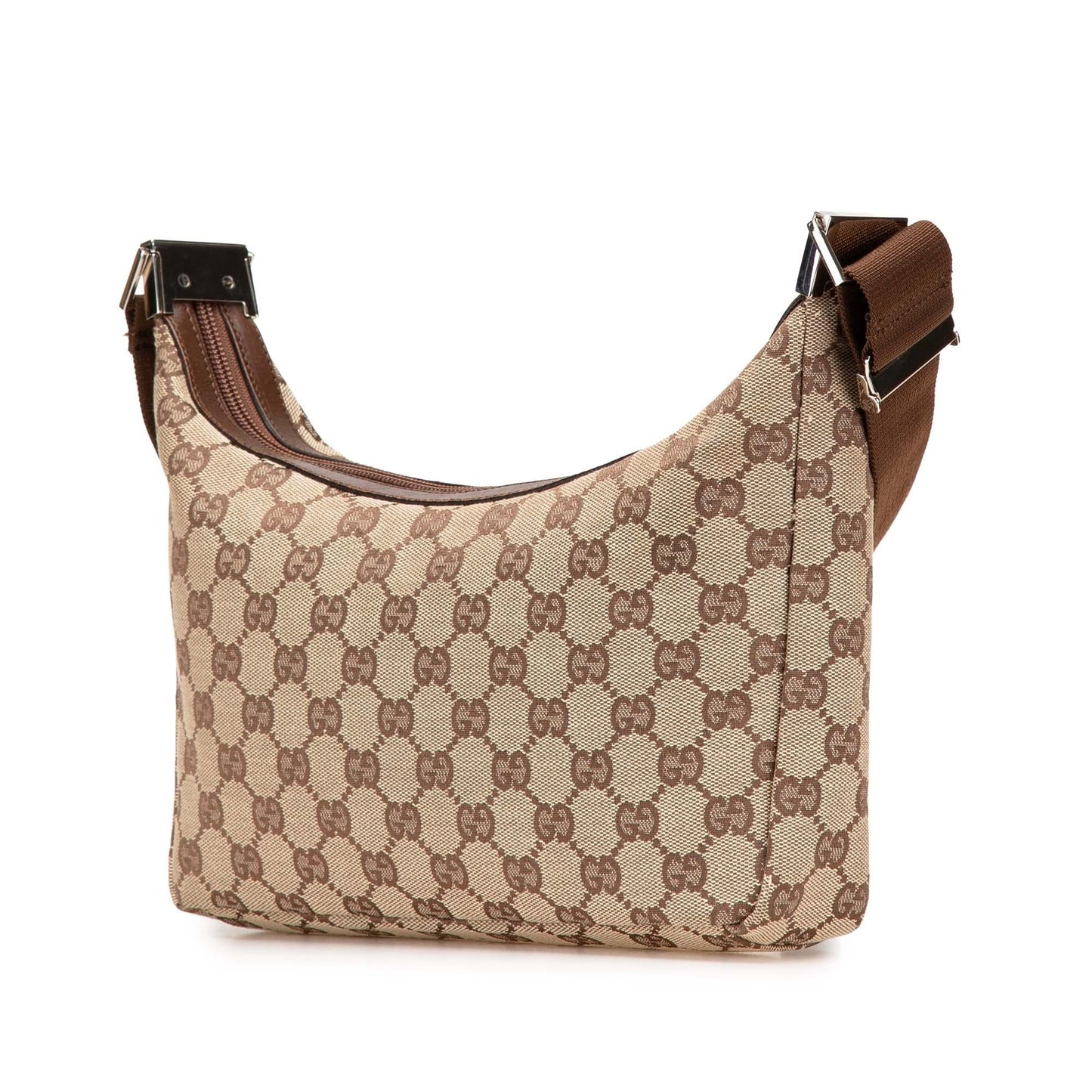 Gucci GG Canvas Calf Brown Crossbody Bag Crossbody 37