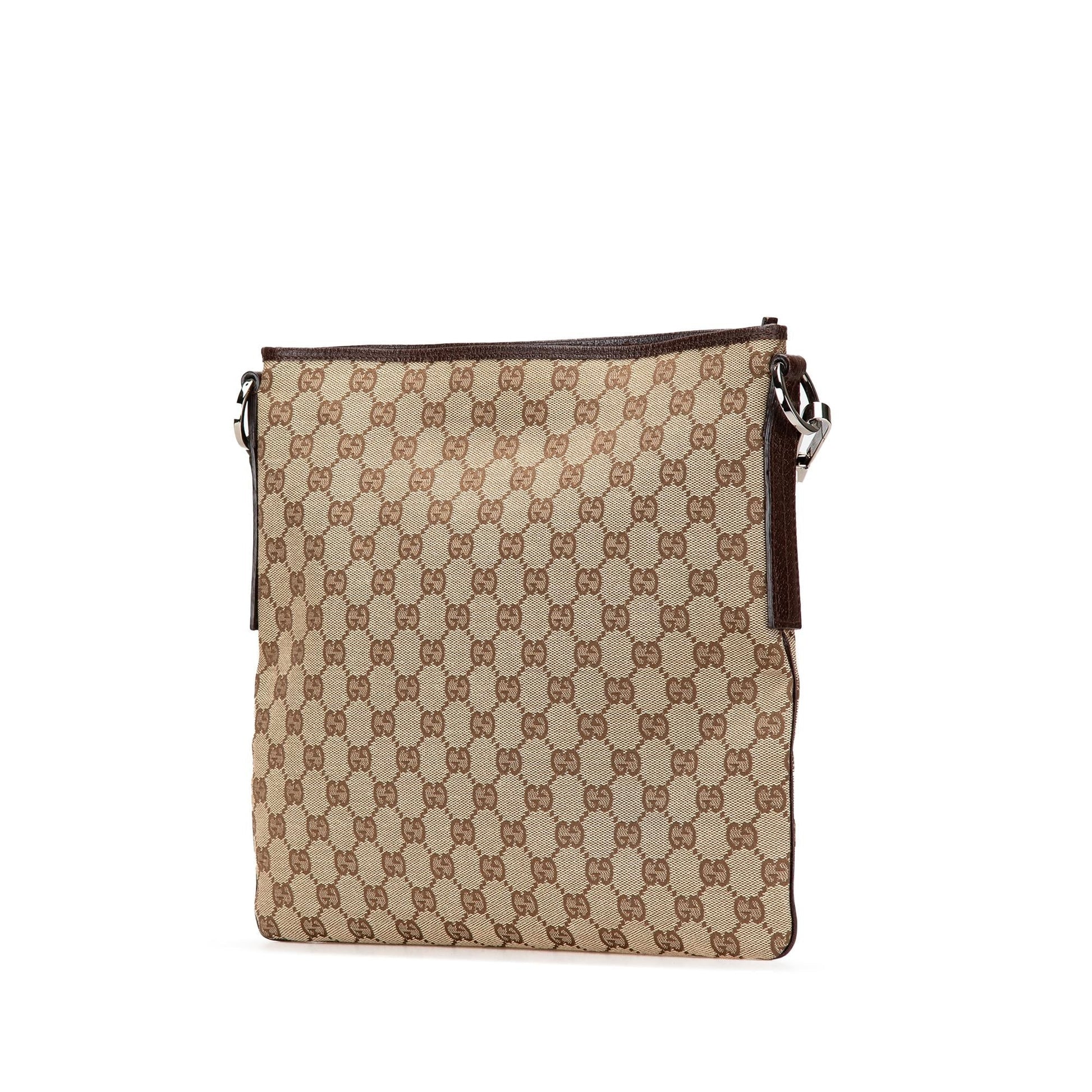 Gucci GG Canvas Calf Brown Crossbody Bag Crossbody 43