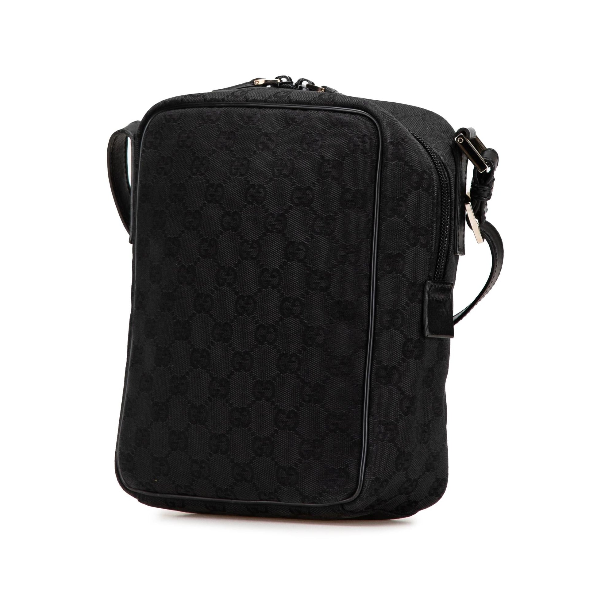 Gucci GG Canvas Black Crossbody Bag