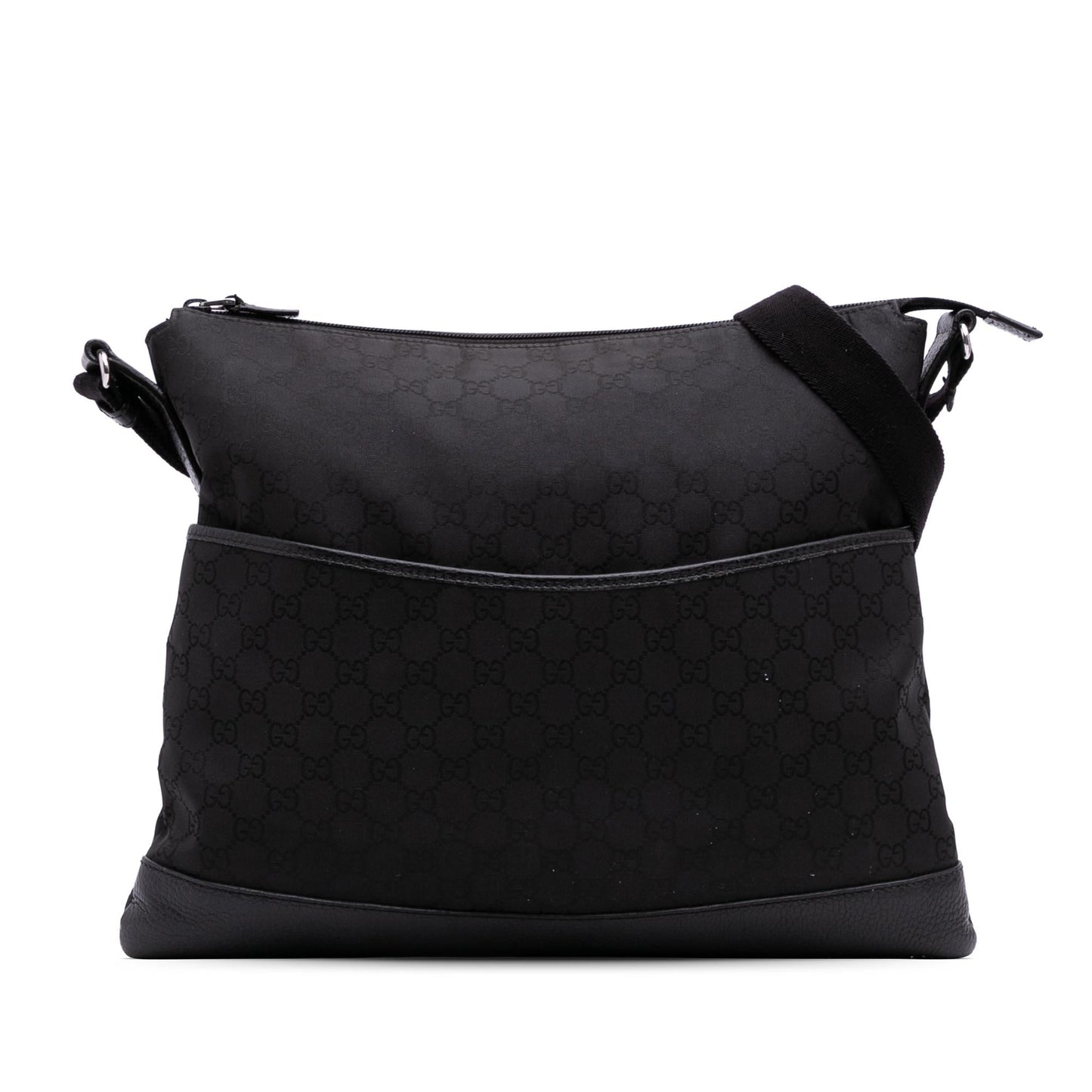 Gucci GG Canvas Calf Black Crossbody Bag Crossbody 50