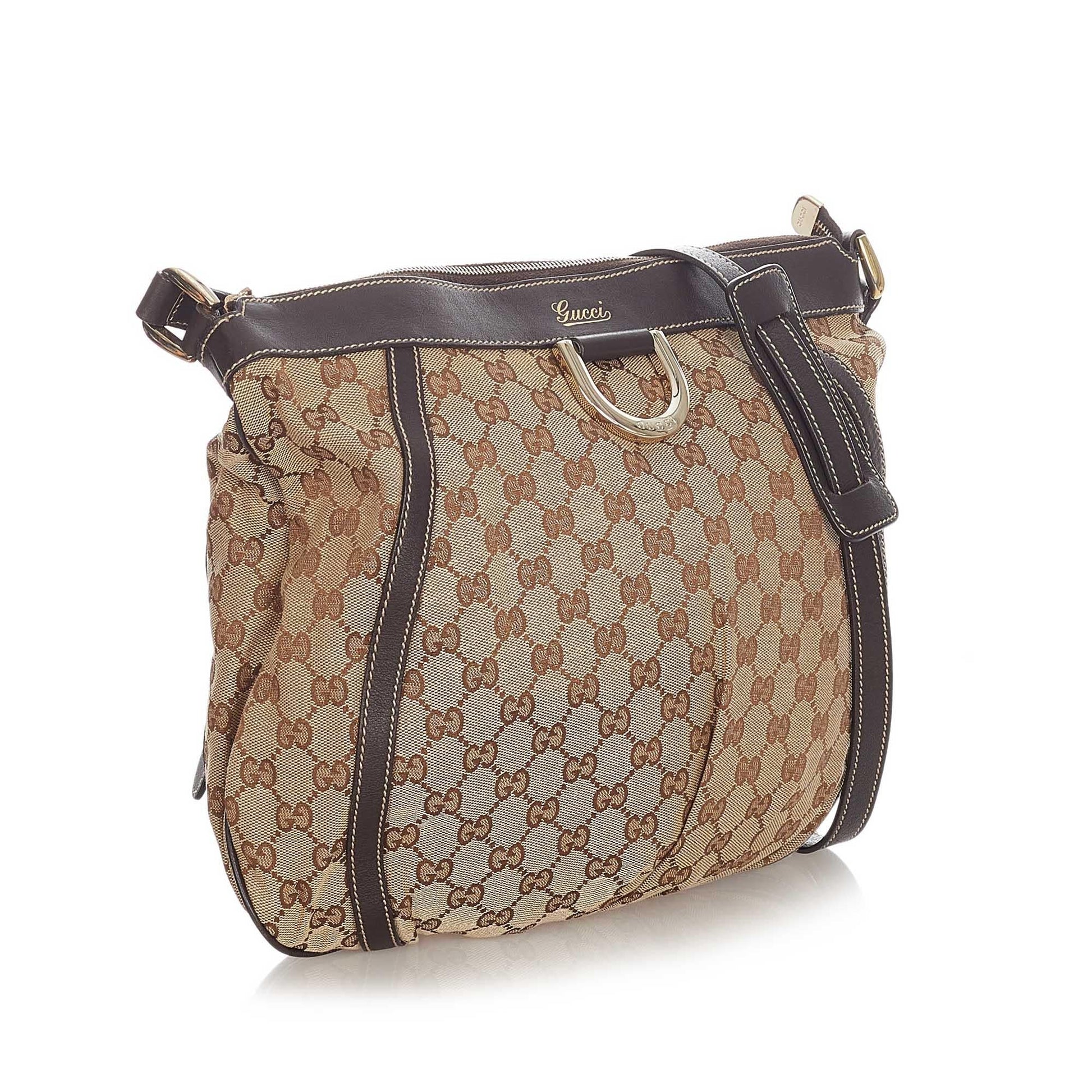Gucci GG Canvas D-Ring Crossbody Bag (SHG-31956)