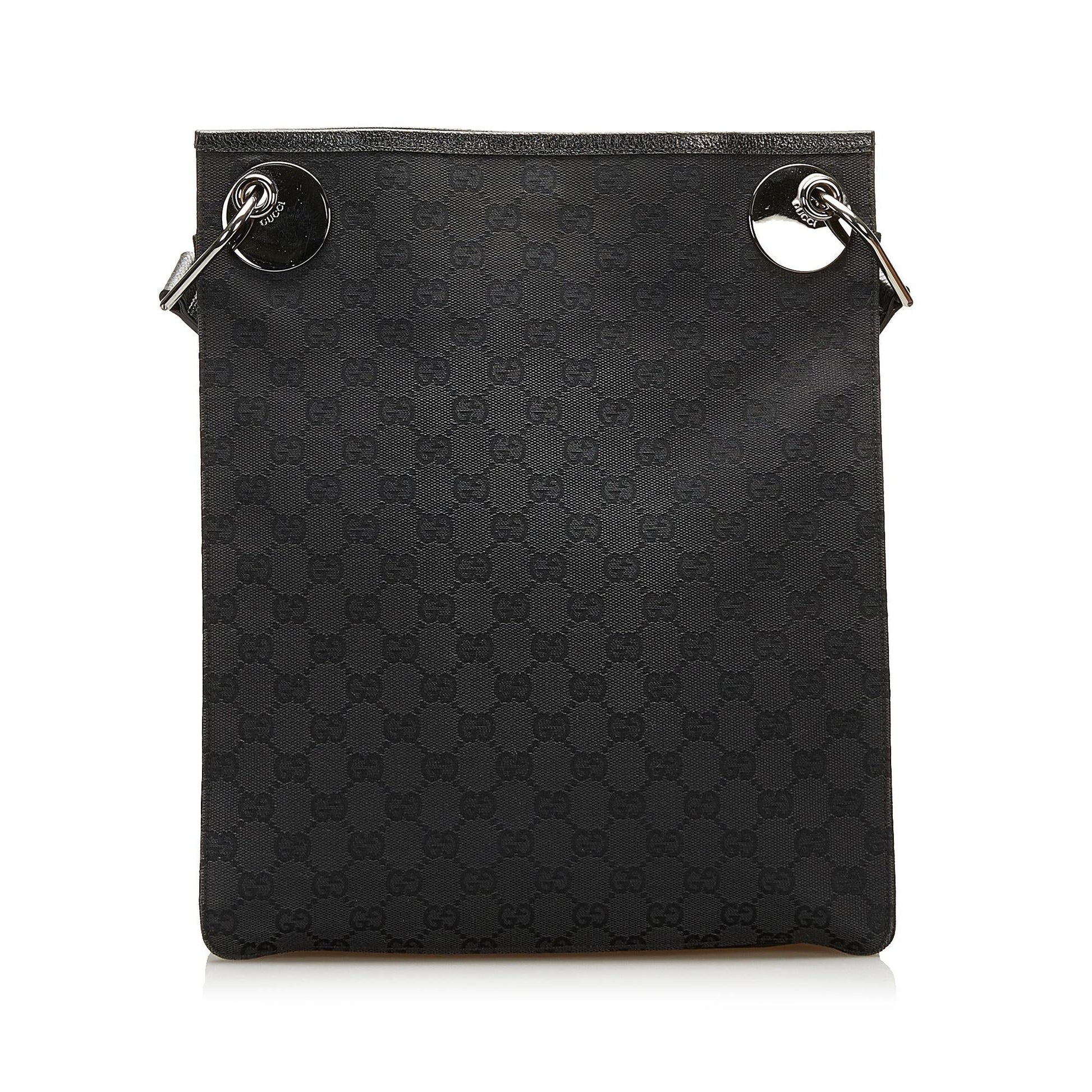 Gucci GG Eclipse SHG Canvas Black Crossbody Bag