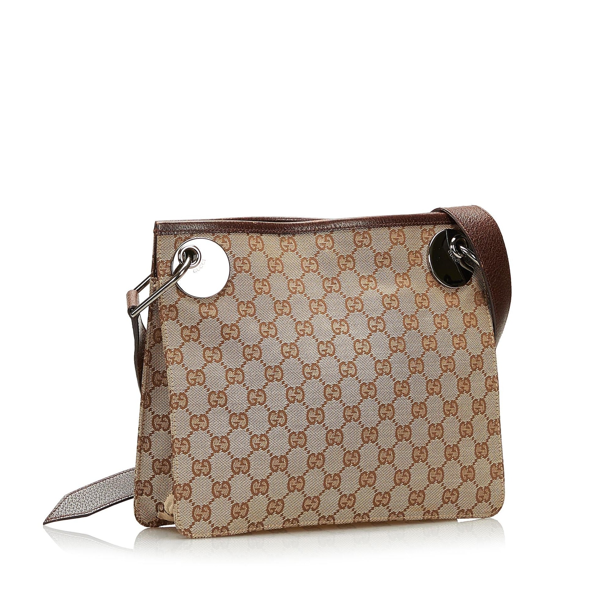 Gucci GG Eclipse SHG Canvas Brown Crossbody Bag Crossbody Shg