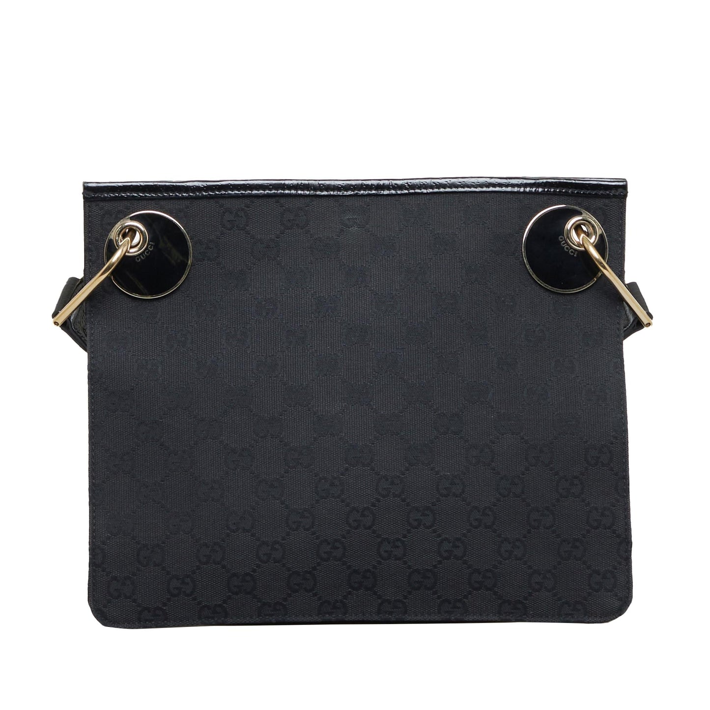 Gucci GG Eclipse SHG-CBEDQi Canvas Calf Black Crossbody Bag