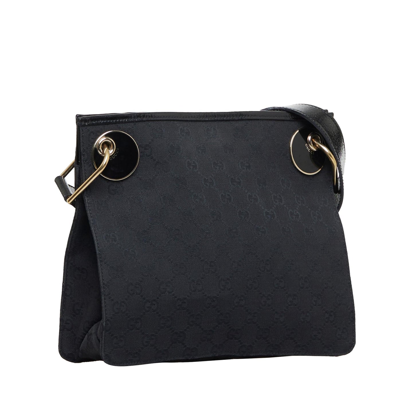 Gucci GG Eclipse SHG-CBEDQi Canvas Calf Black Crossbody Bag
