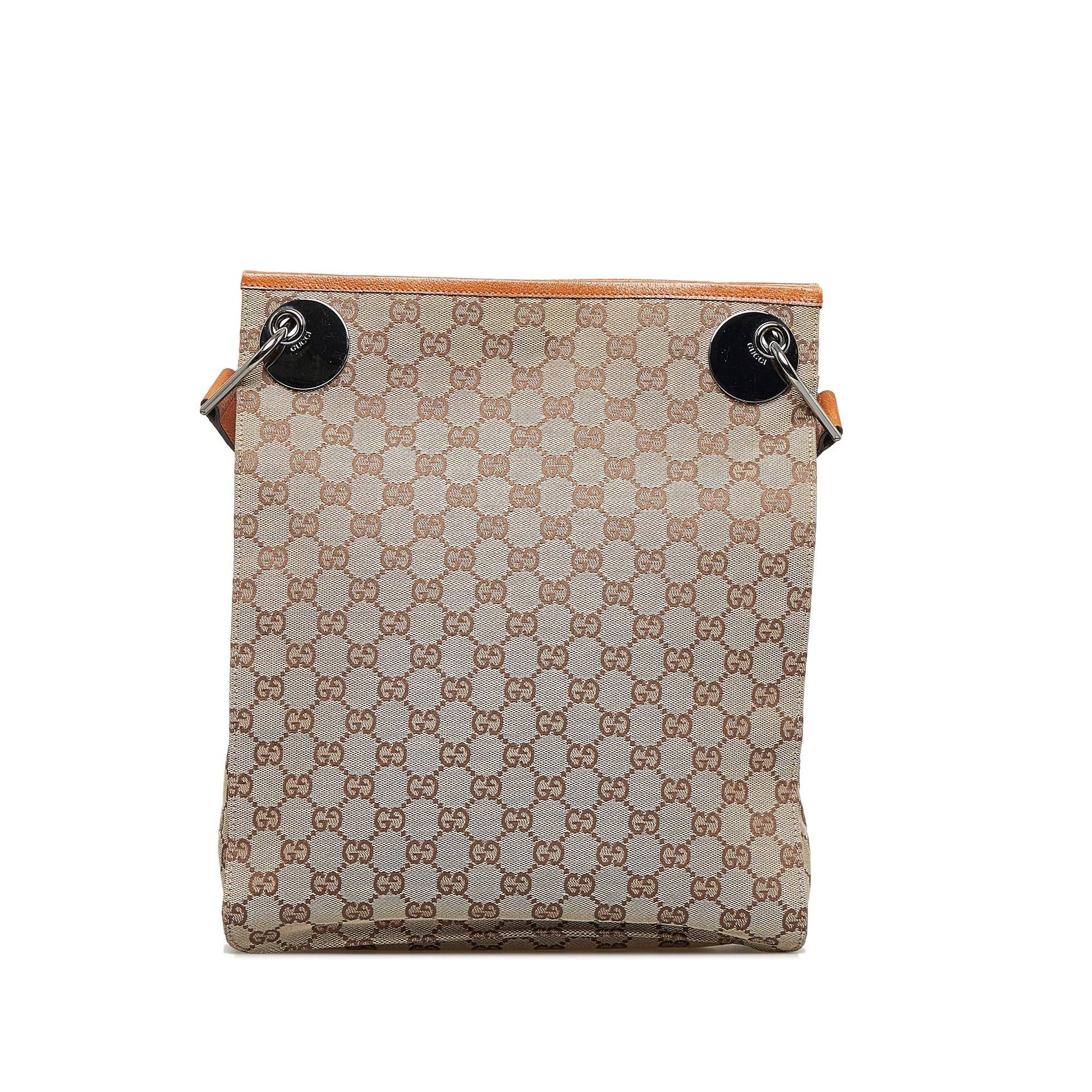 Gucci GG Eclipse SHG-9xxbgL Canvas Brown Crossbody Bag
