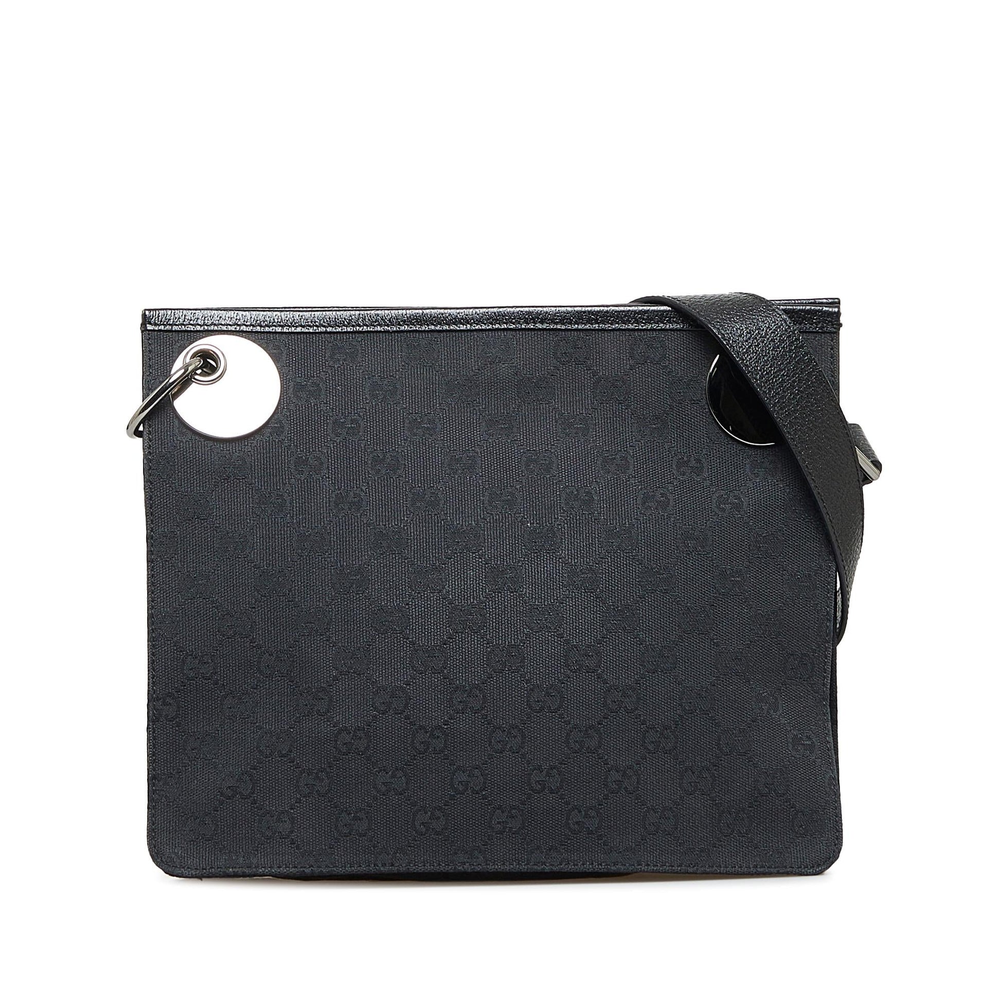 Gucci GG Eclipse SHG-uRTUd3 Canvas Black Crossbody Bag