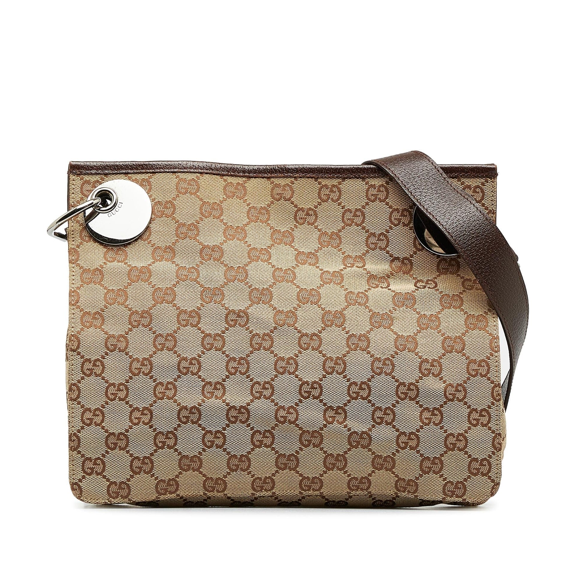 Gucci GG Eclipse SHG-nDLEa1 Canvas Calf Brown Crossbody Bag