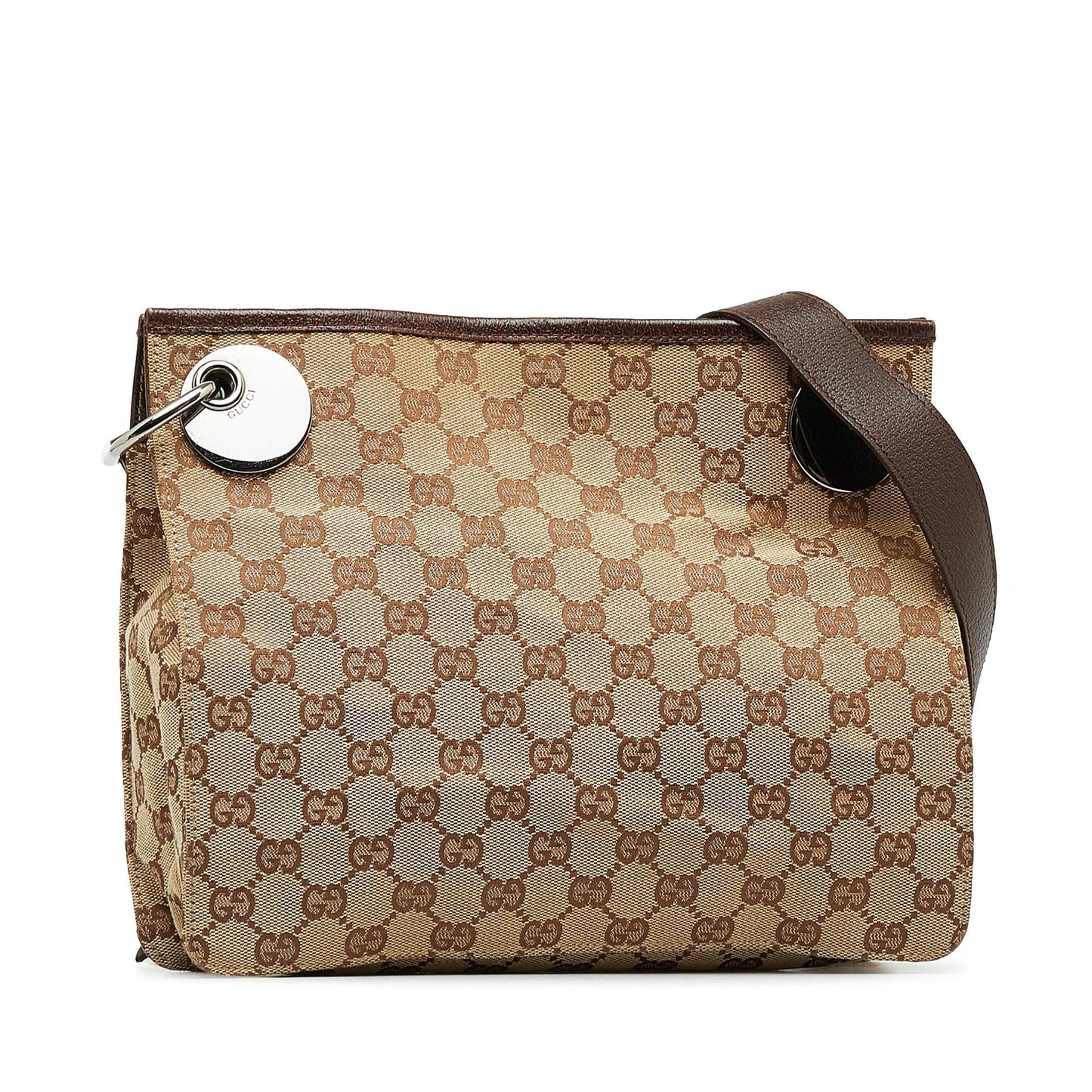 Gucci GG Eclipse SHG-nDLEa1 Canvas Calf Brown Crossbody Bag