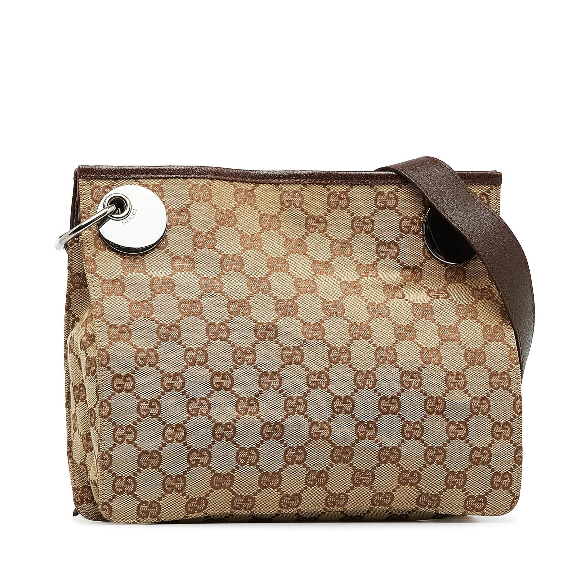 Gucci GG Eclipse SHG-nDLEa1 Canvas Calf Brown Crossbody Bag