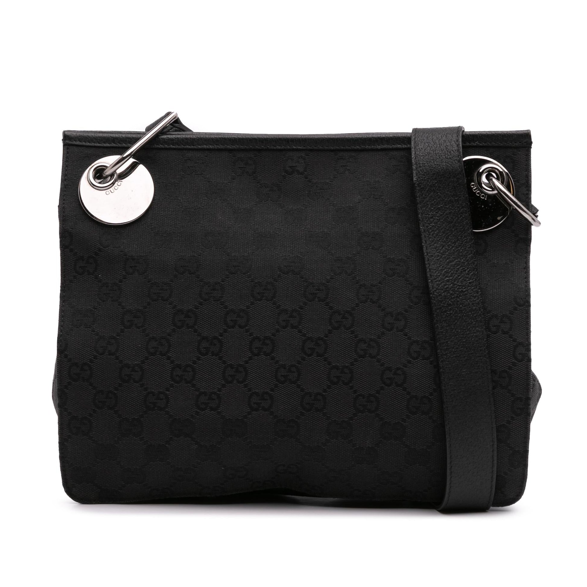 Gucci GG Eclipse Canvas Black Crossbody Bag Crossbody 1