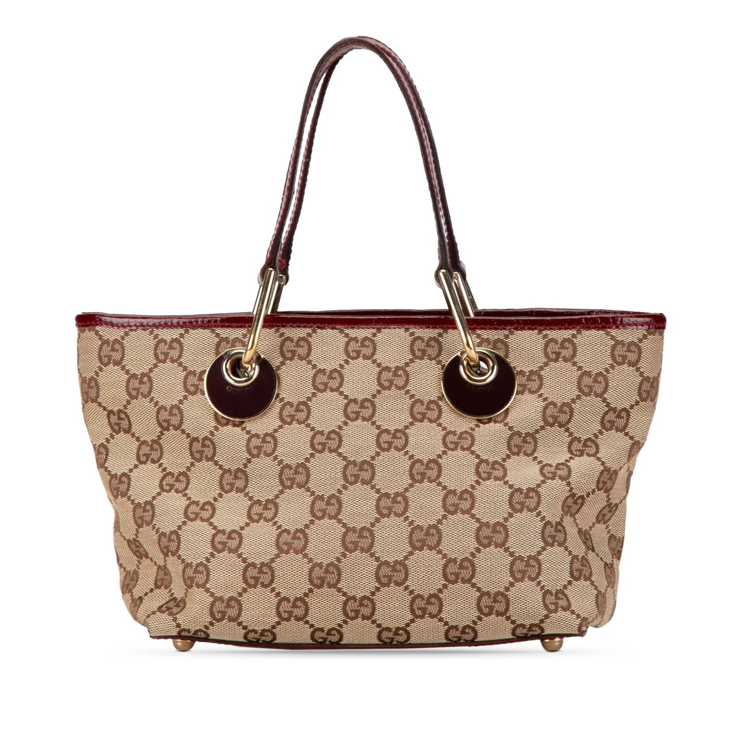 Gucci GG Eclipse SHG-TULk3Z Canvas Calf Brown Satchel Bag