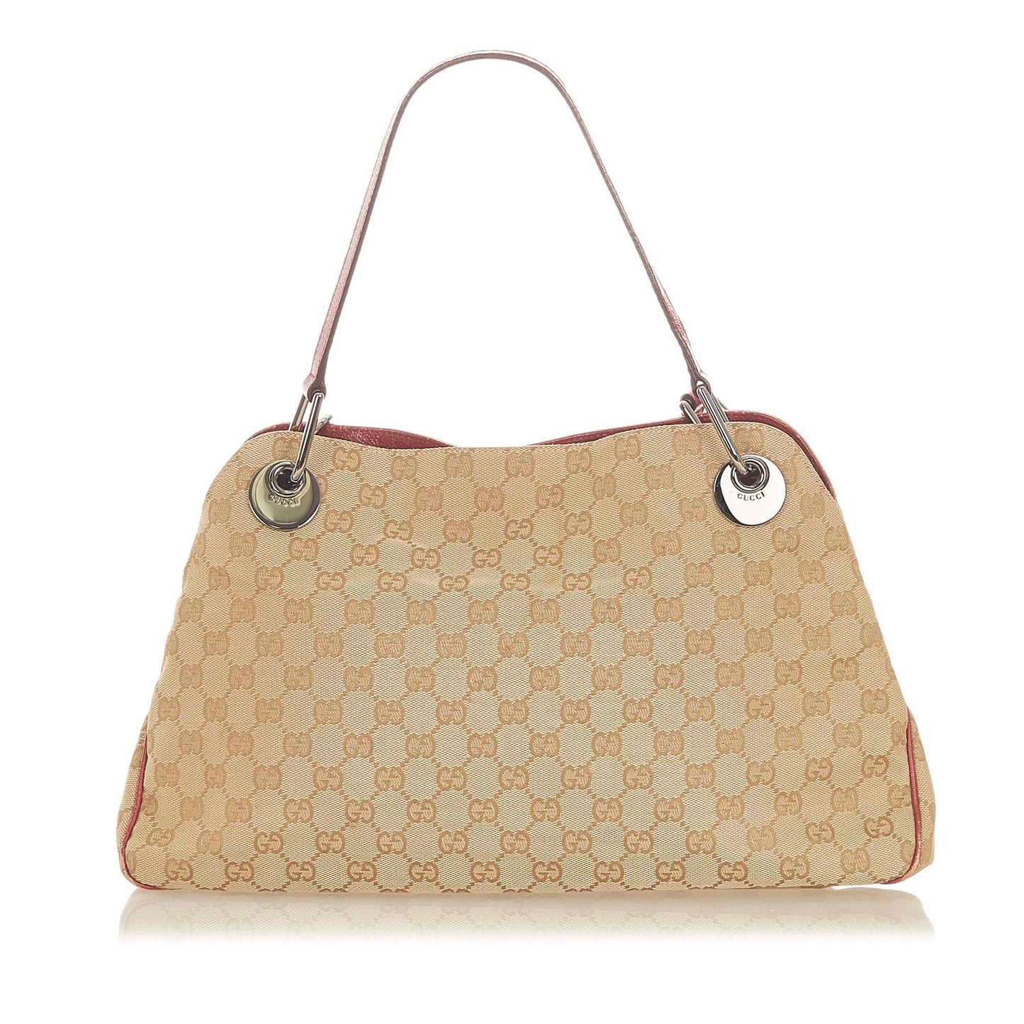Gucci GG Eclipse SHG Canvas Brown Red Shoulder Bag Bag Shg