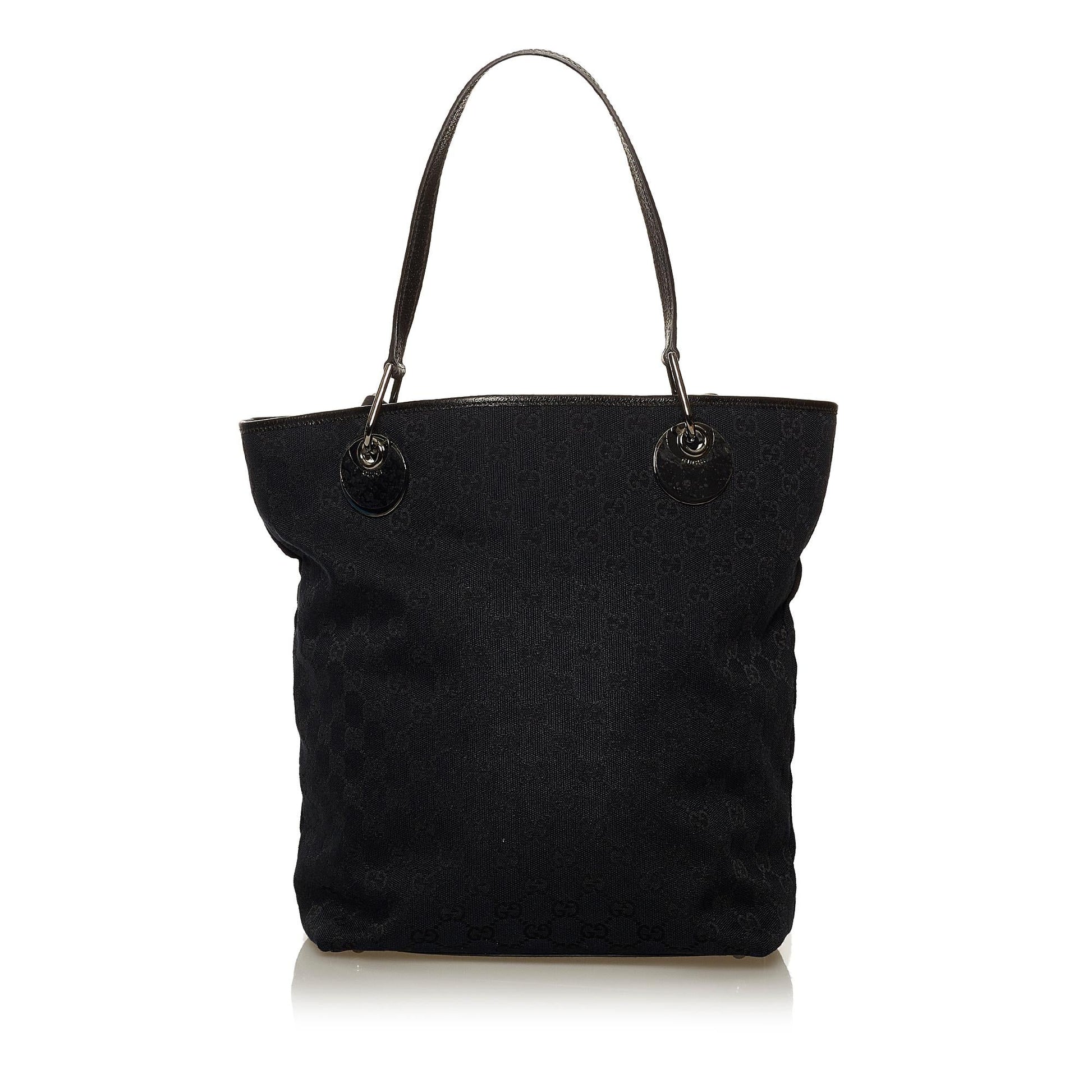 Gucci GG Eclipse SHG Canvas Black Shoulder Bag 3