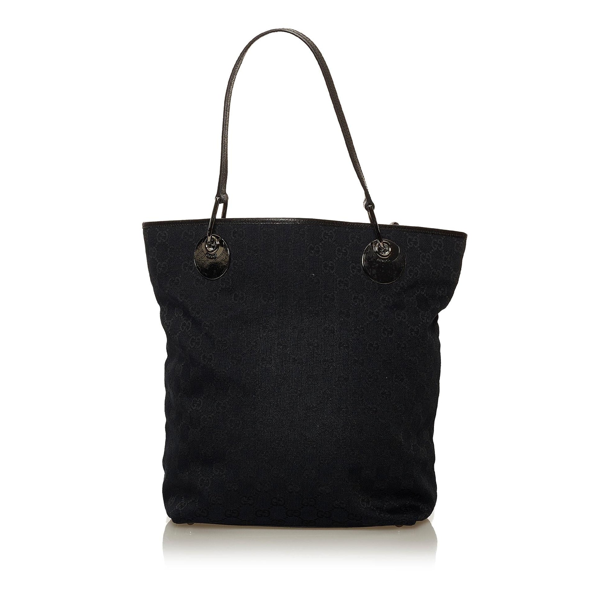 Gucci GG Eclipse SHG Canvas Black Shoulder Bag 3