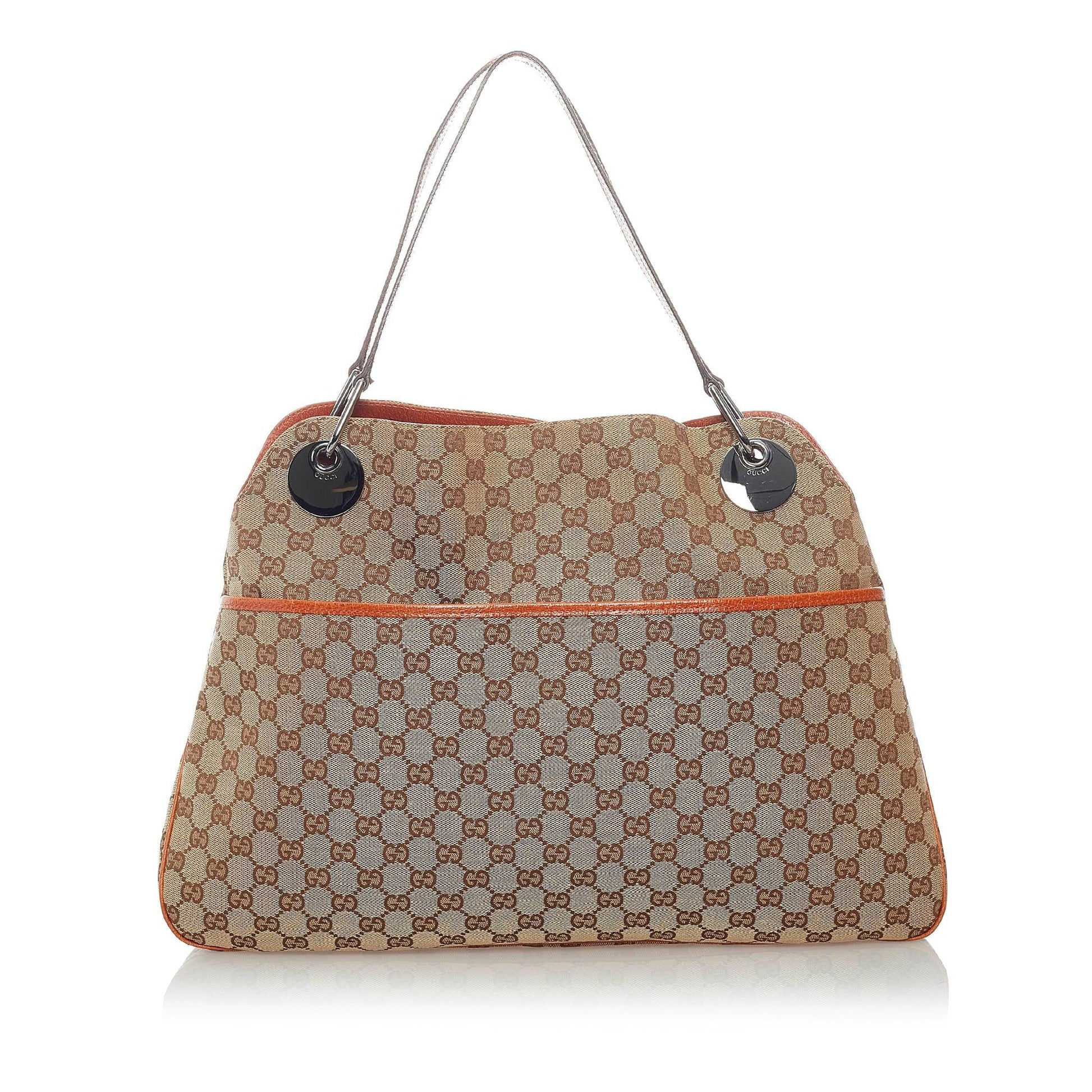 Gucci GG Eclipse SHG Canvas Calf Brown Shoulder Bag 3