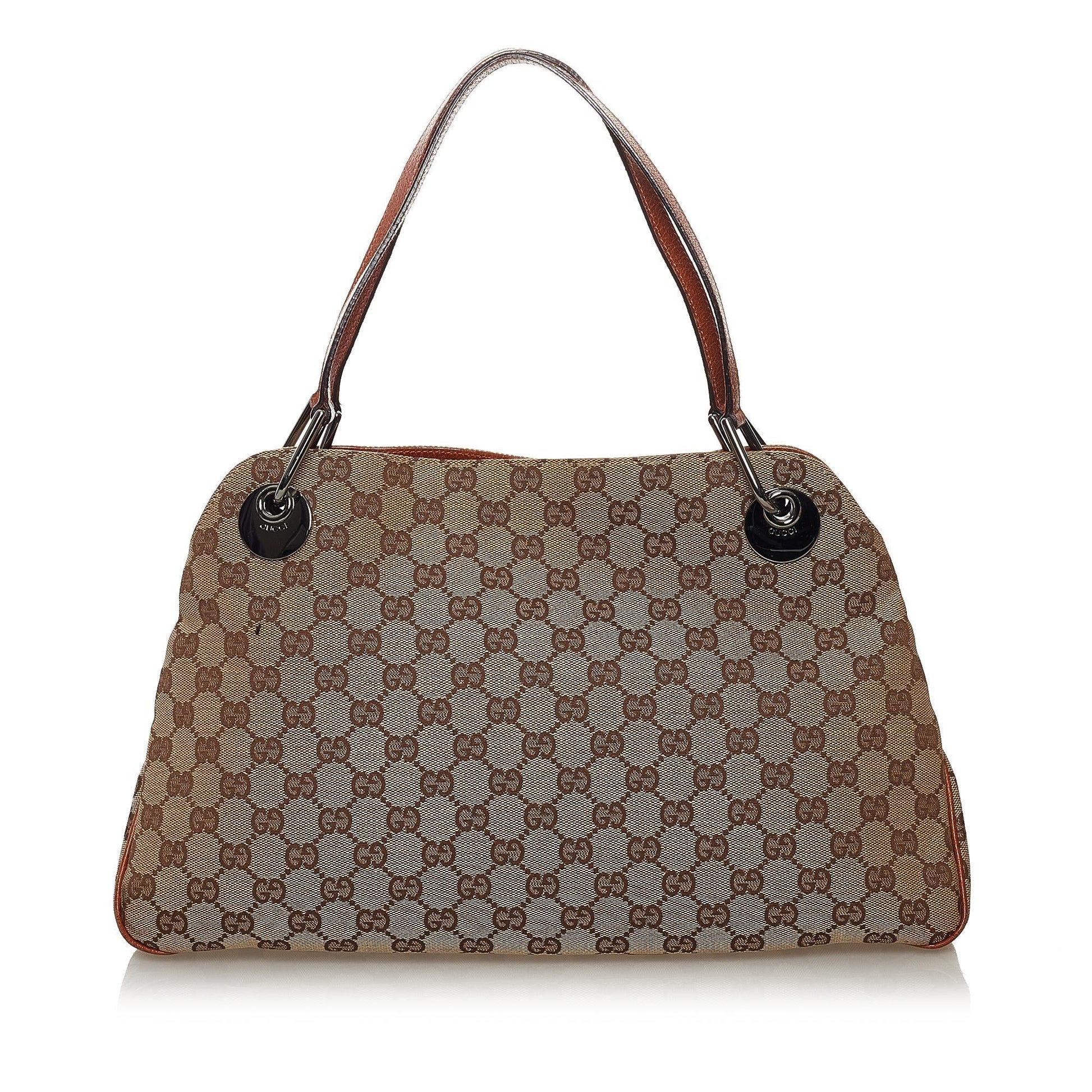 Gucci GG Eclipse SHG Canvas Brown Shoulder Bag