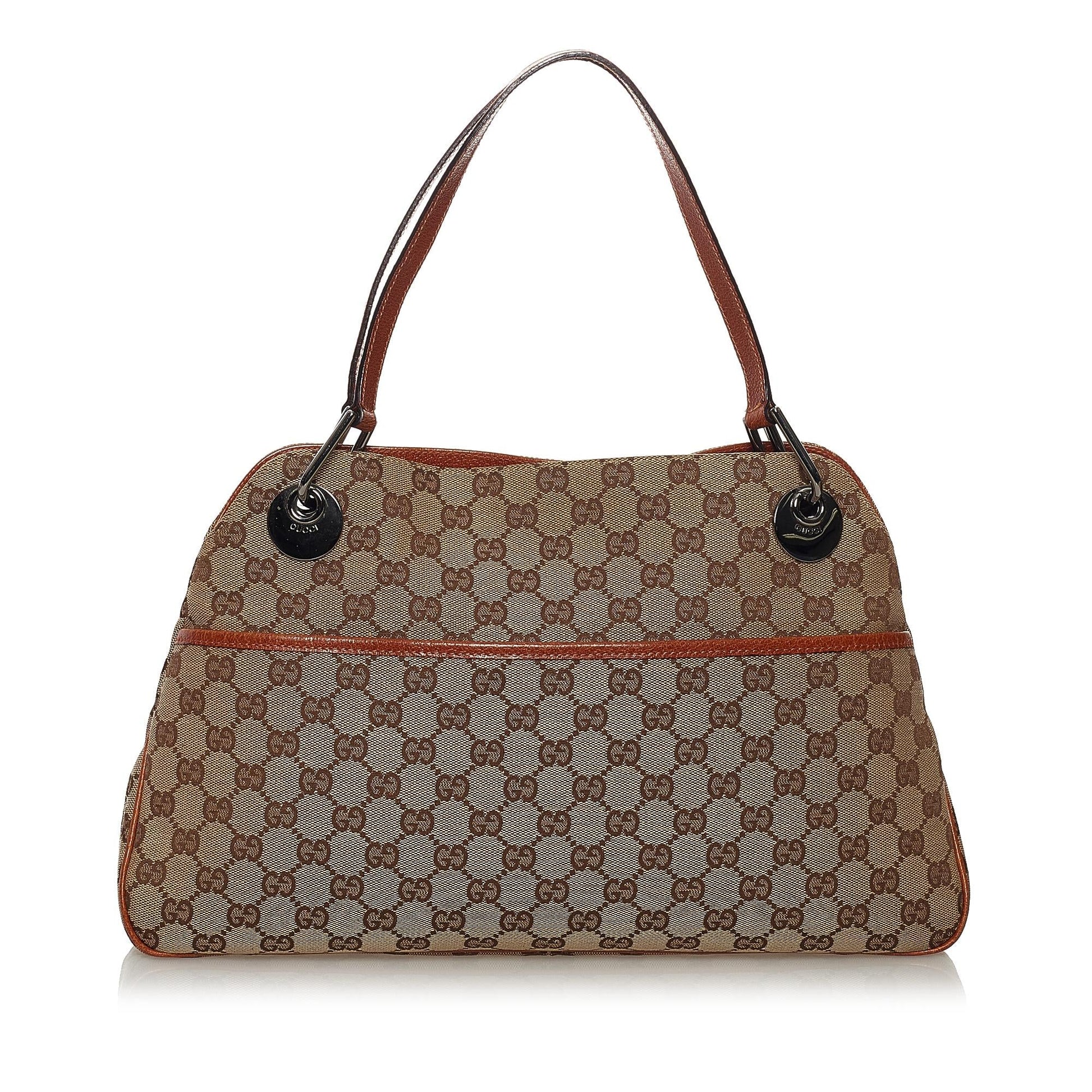 Gucci GG Eclipse SHG Canvas Brown Shoulder Bag