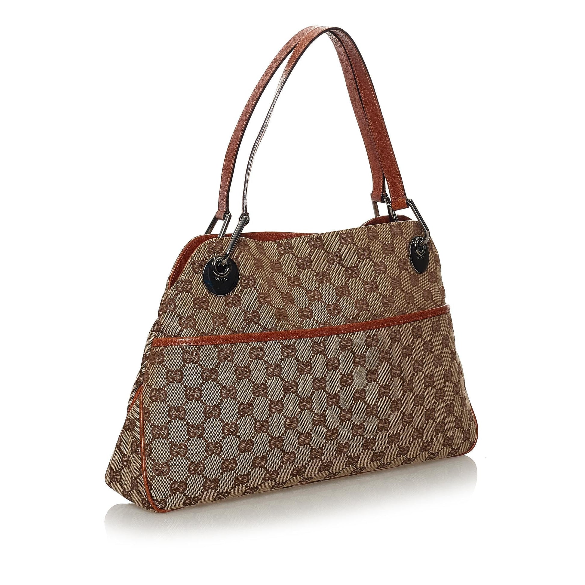 Gucci GG Eclipse SHG Canvas Brown Shoulder Bag