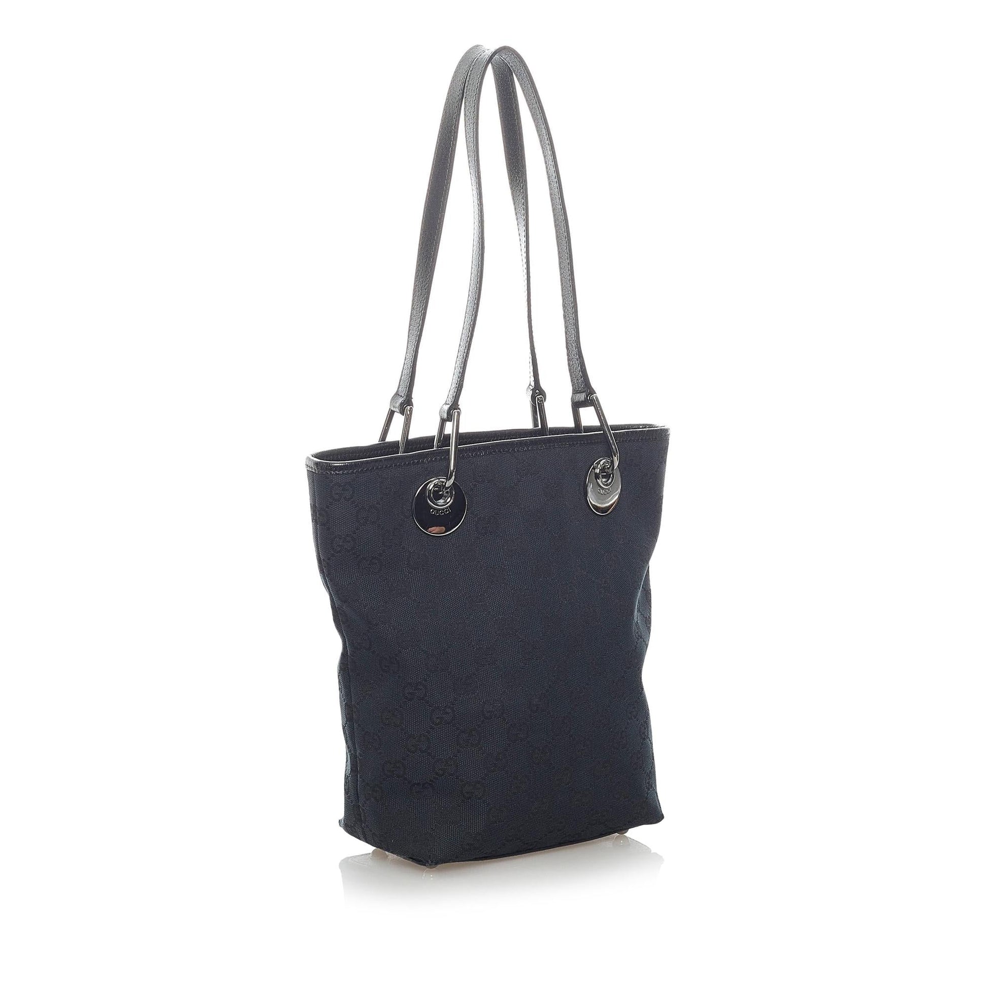 Gucci GG Eclipse SHG Canvas Black Shoulder Bag 10