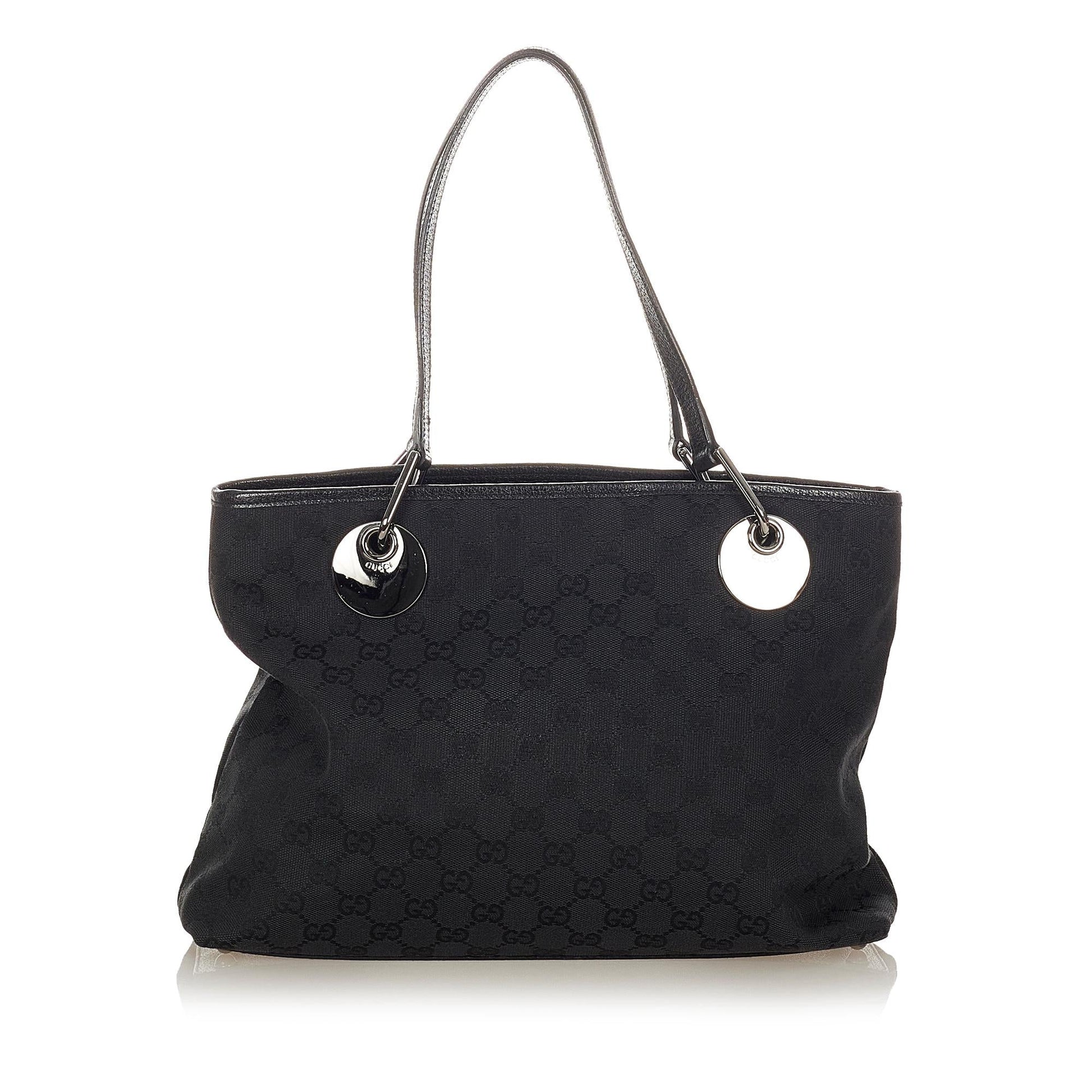 Gucci GG Eclipse SHG Canvas Black Shoulder Bag