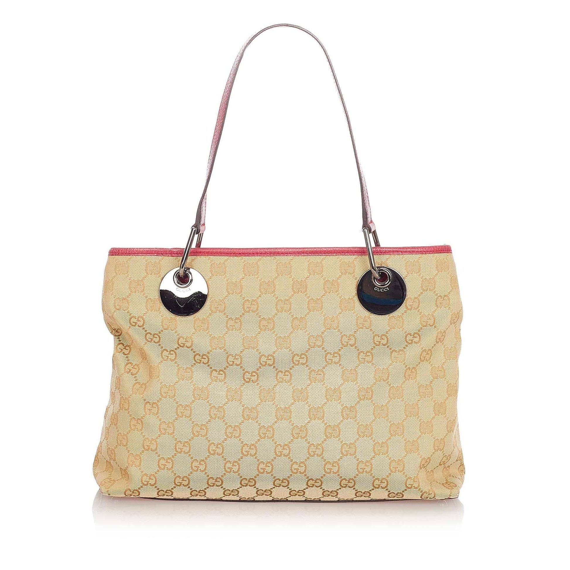 Gucci GG Eclipse SHG Canvas Brown Red Shoulder Bag