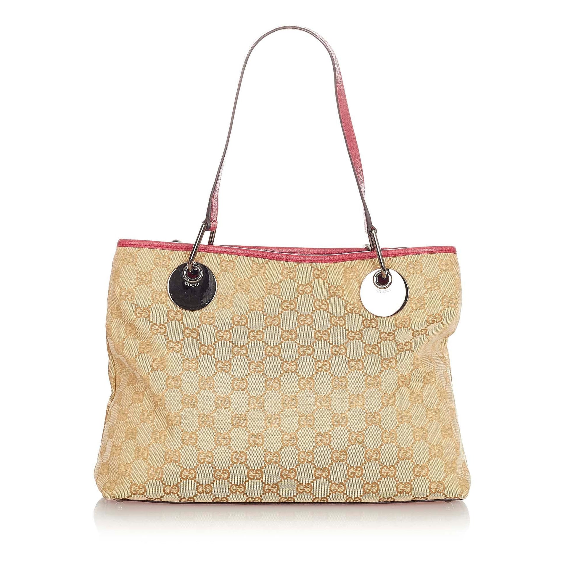 Gucci GG Eclipse SHG Canvas Brown Red Shoulder Bag