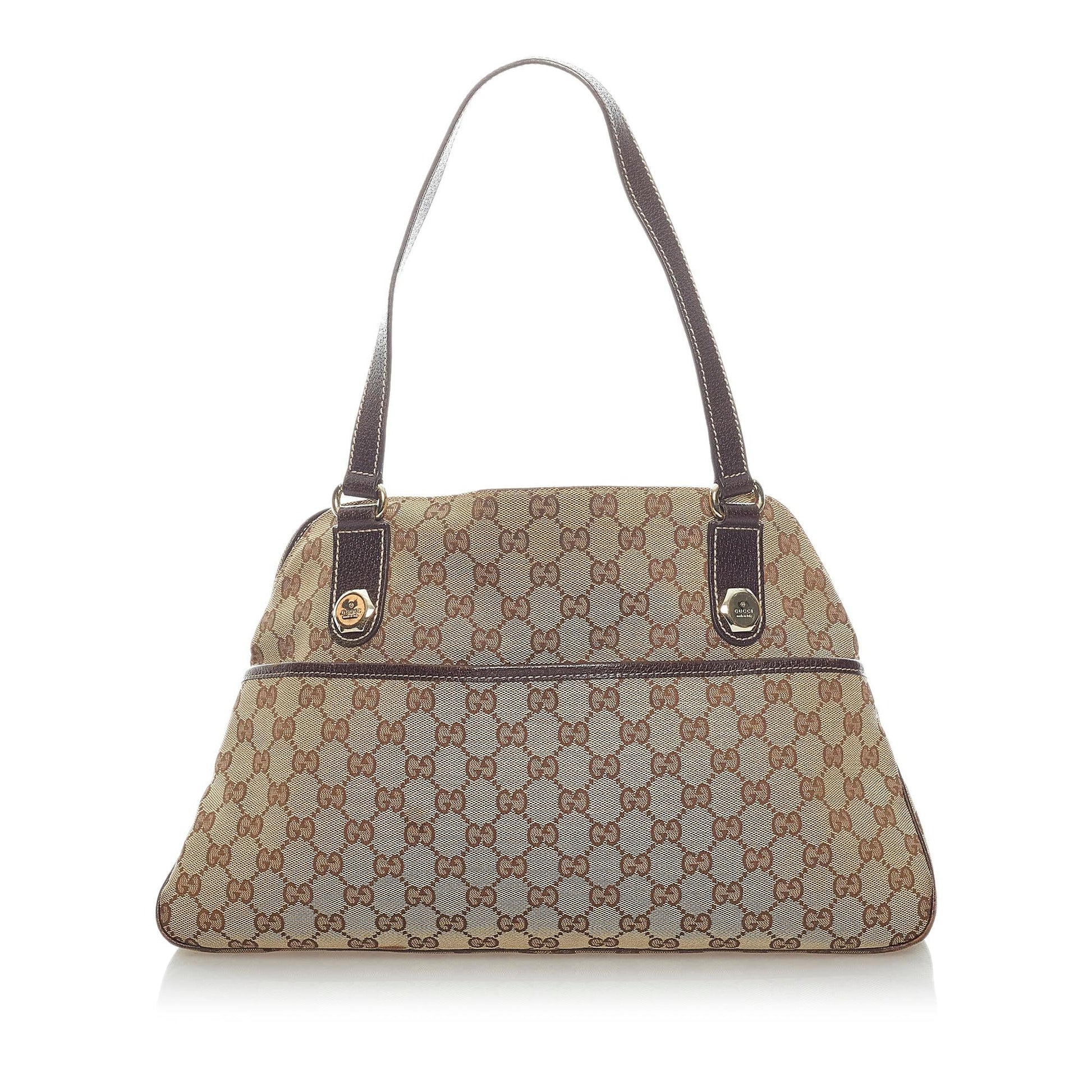 Gucci GG Eclipse SHG Canvas Brown Shoulder Bag 4