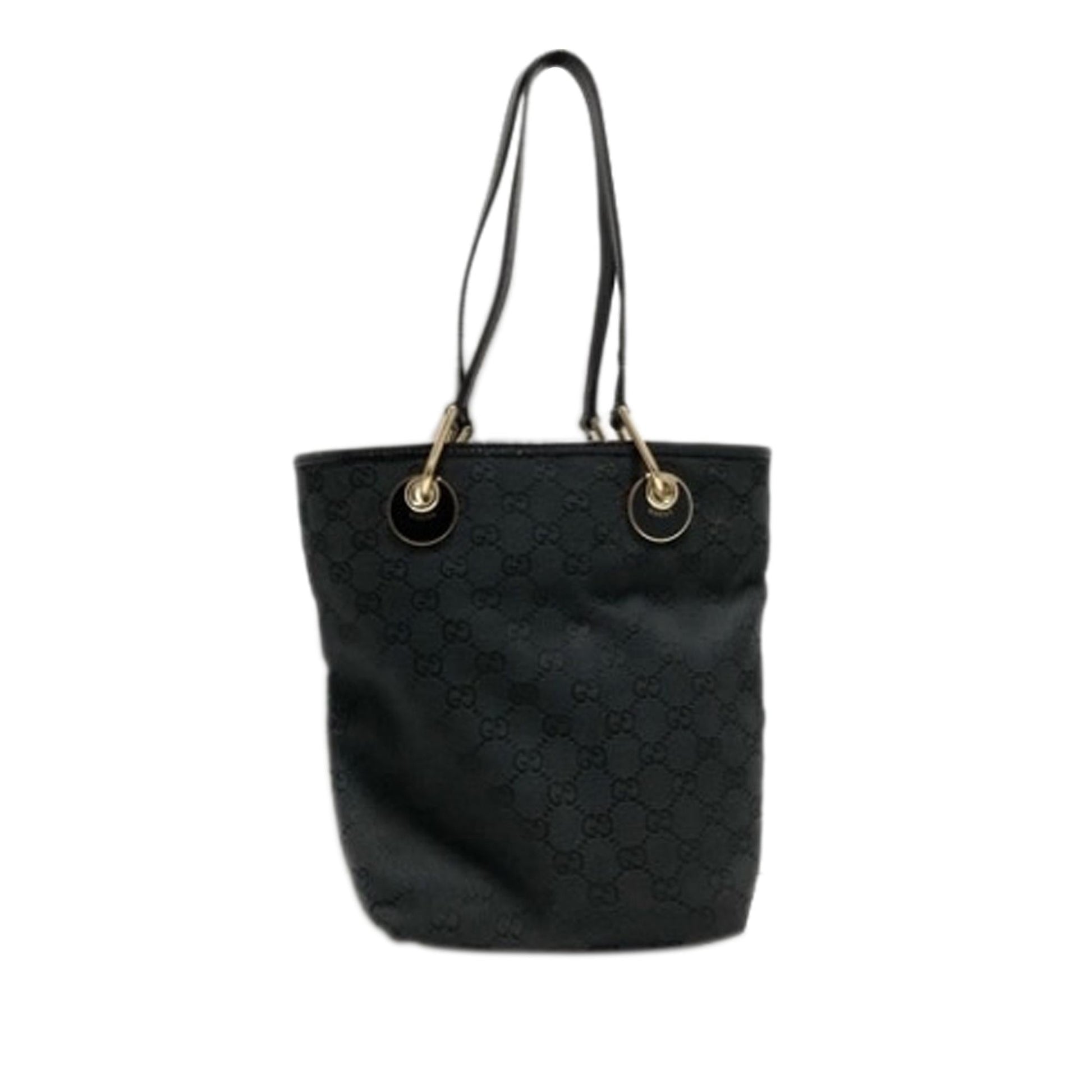 Gucci GG Eclipse SHG Canvas Calf Black Tote Bag