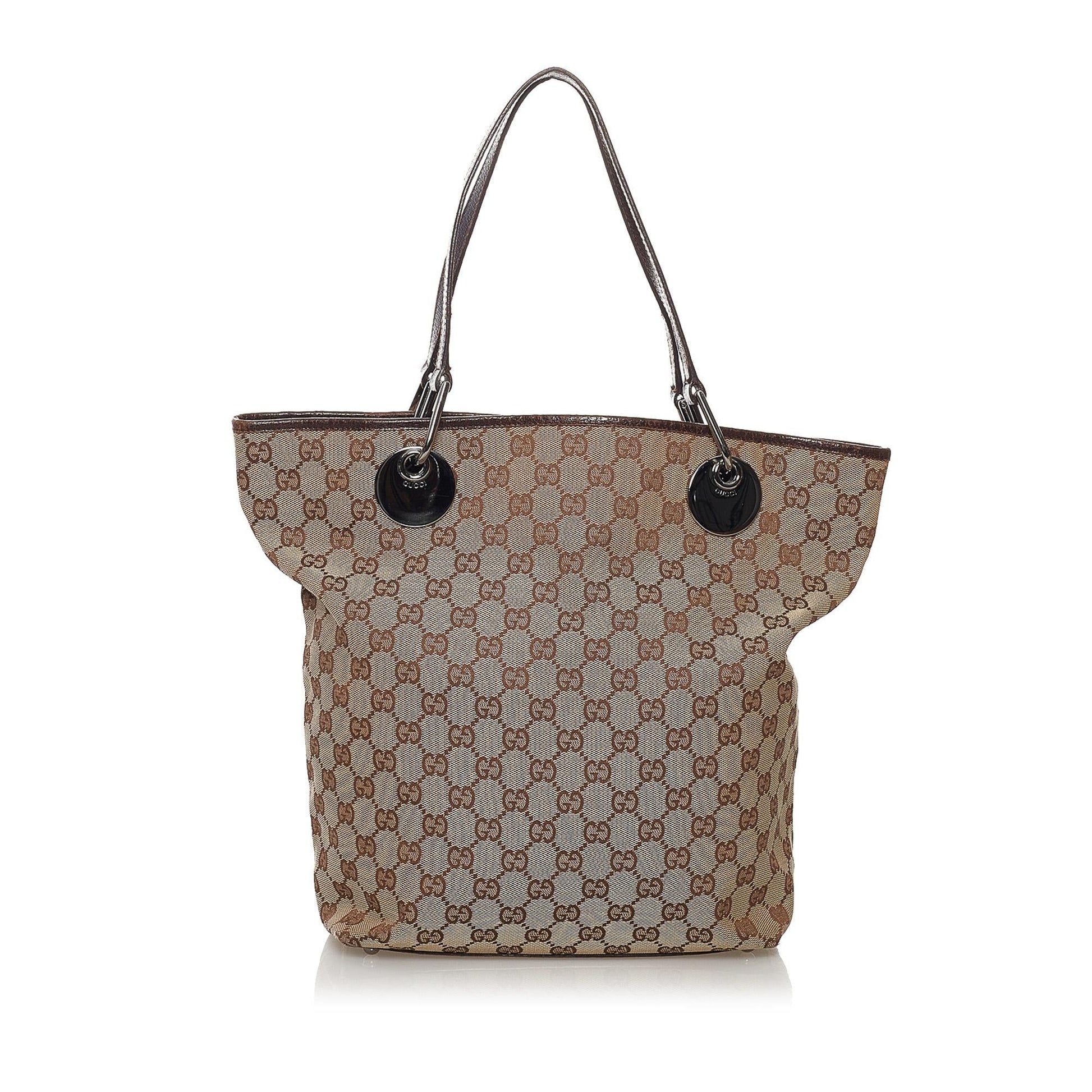 Gucci GG Eclipse SHG Canvas Brown Tote Bag 5