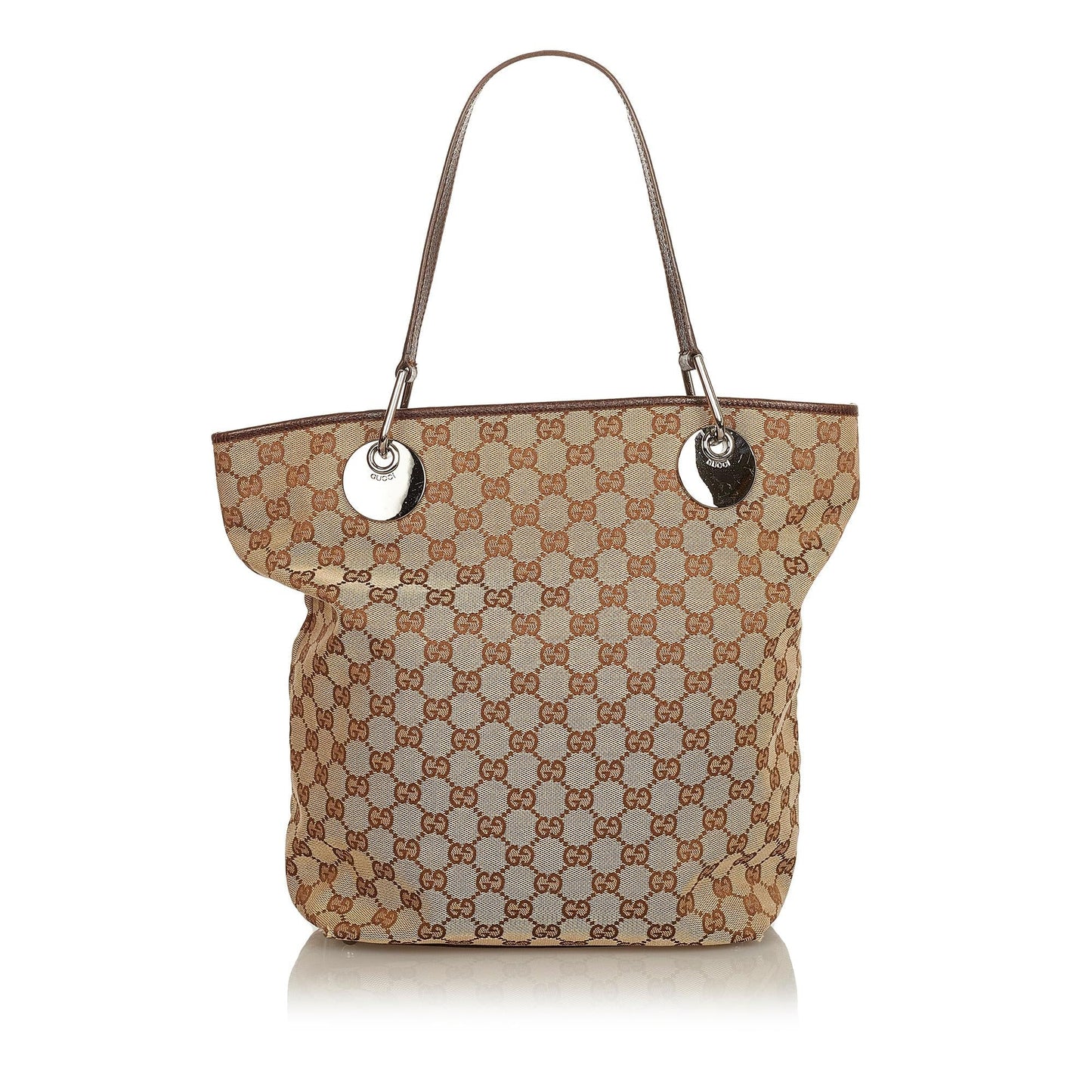 Gucci GG Eclipse SHG Canvas Brown Tote Bag 6