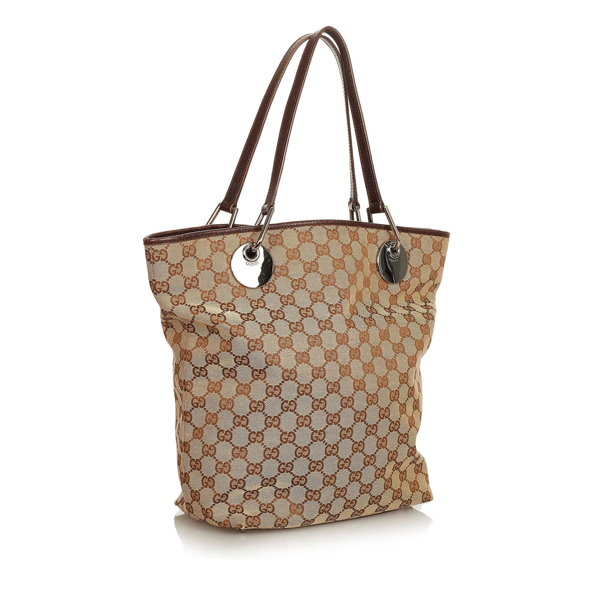 Gucci GG Eclipse SHG Canvas Brown Tote Bag 6