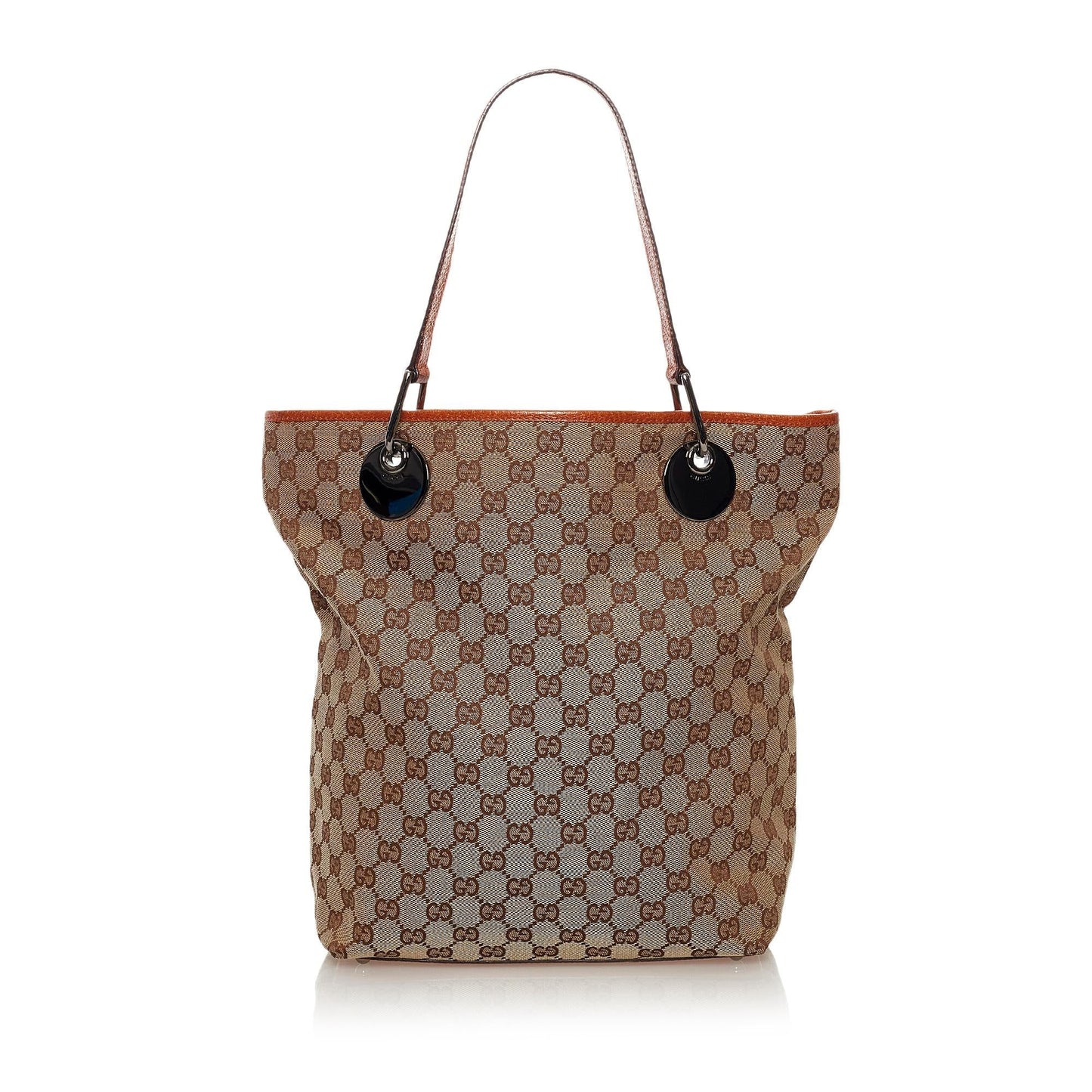 Gucci GG Eclipse SHG Canvas Brown Tote Bag Bag Shg