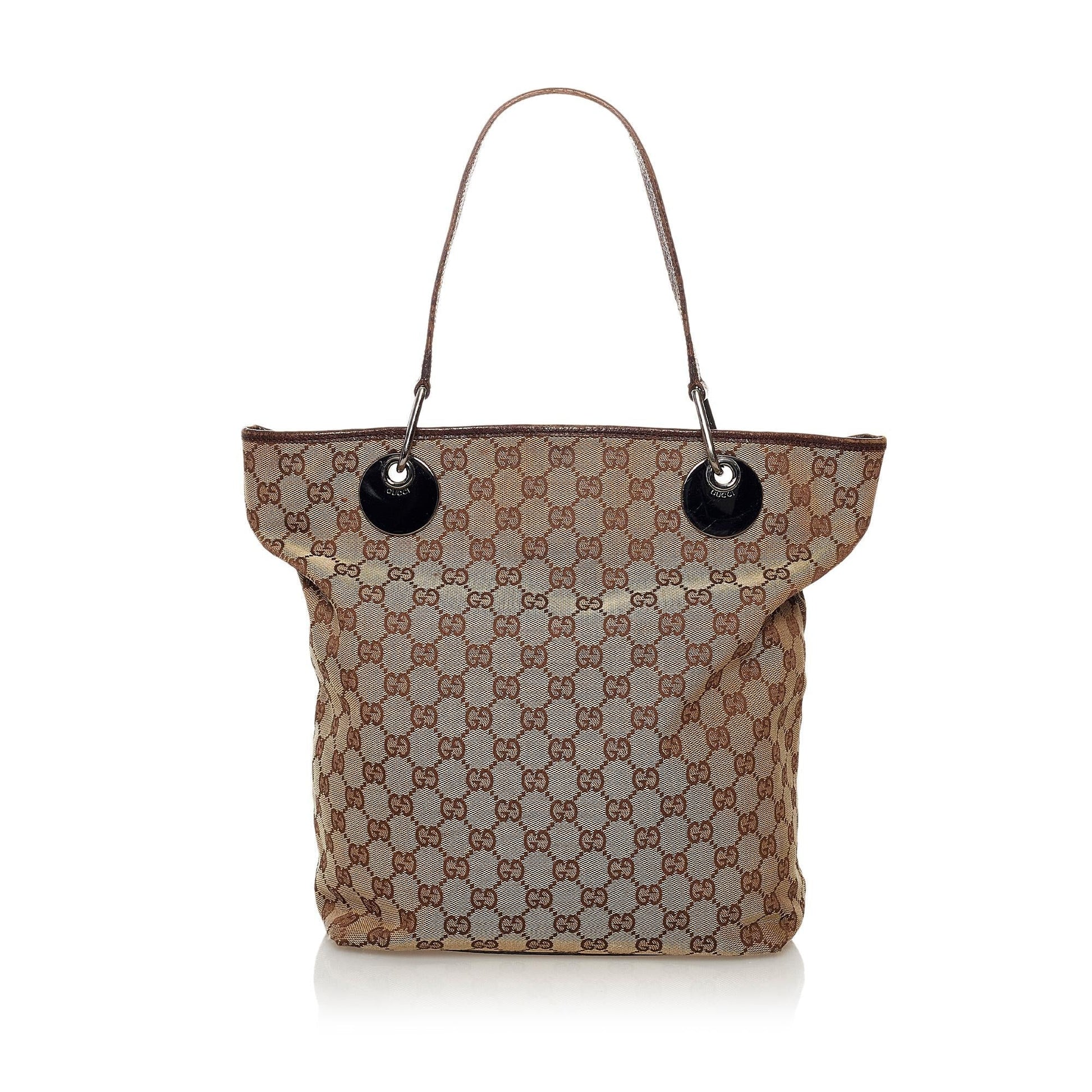 Gucci GG Eclipse SHG Canvas Brown Tote Bag 3