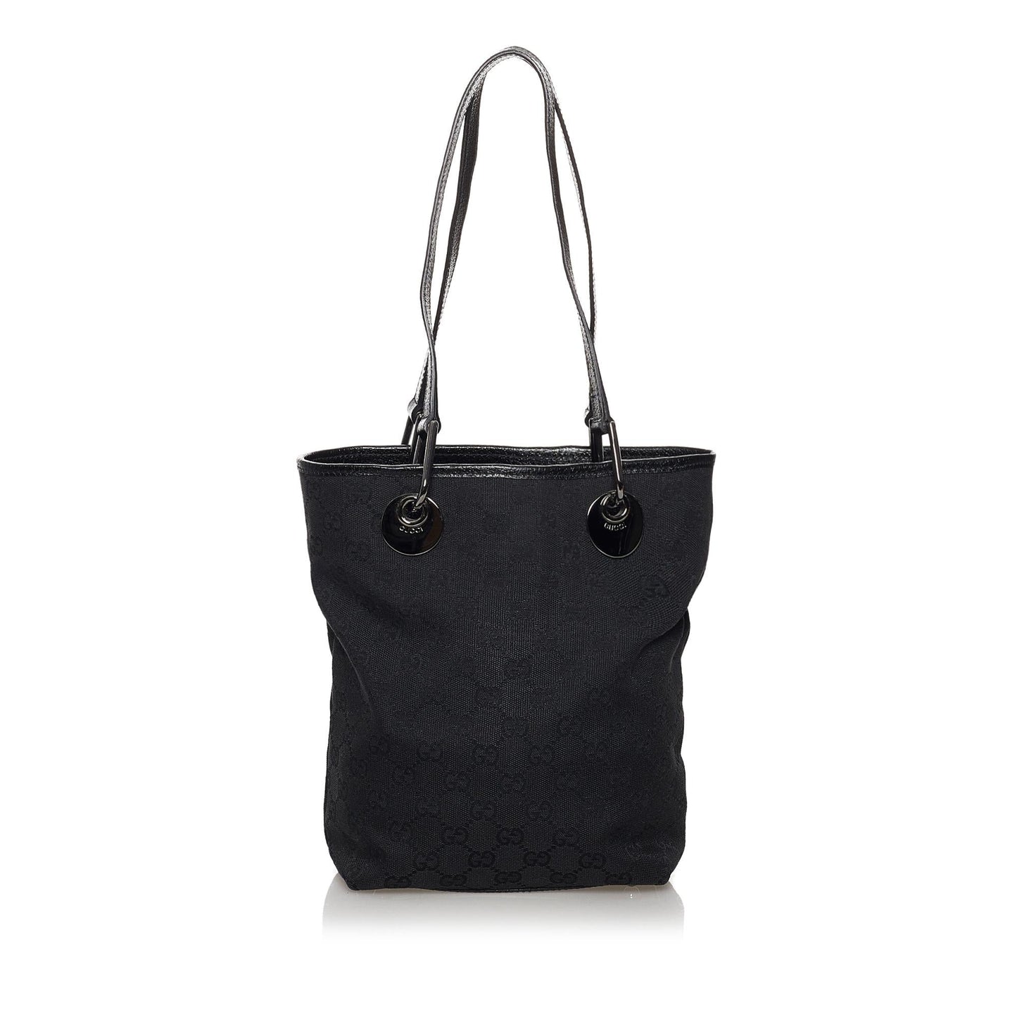 Gucci GG Eclipse SHG-KAPU3n Canvas Calf Black Tote Bag