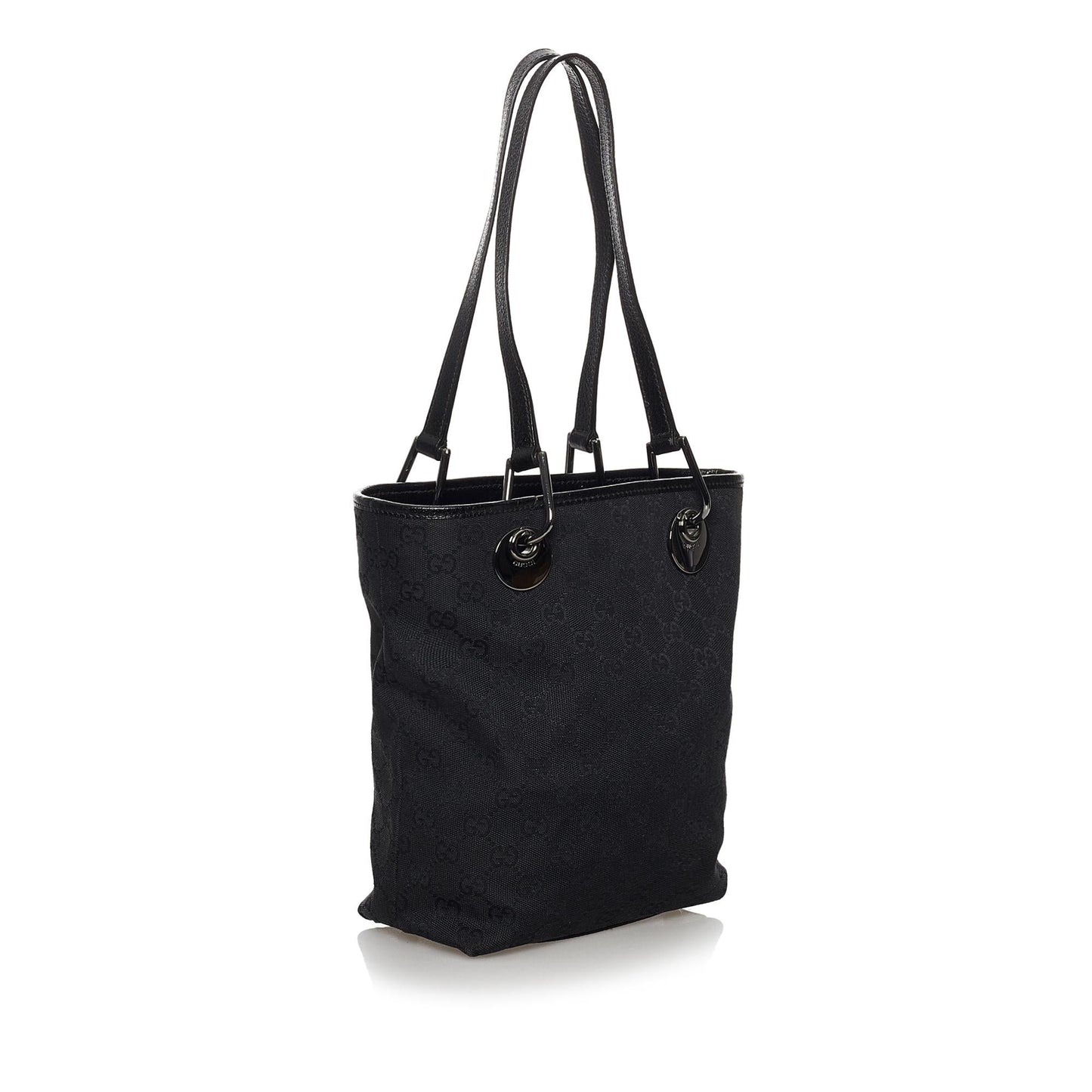 Gucci GG Eclipse SHG-KAPU3n Canvas Calf Black Tote Bag