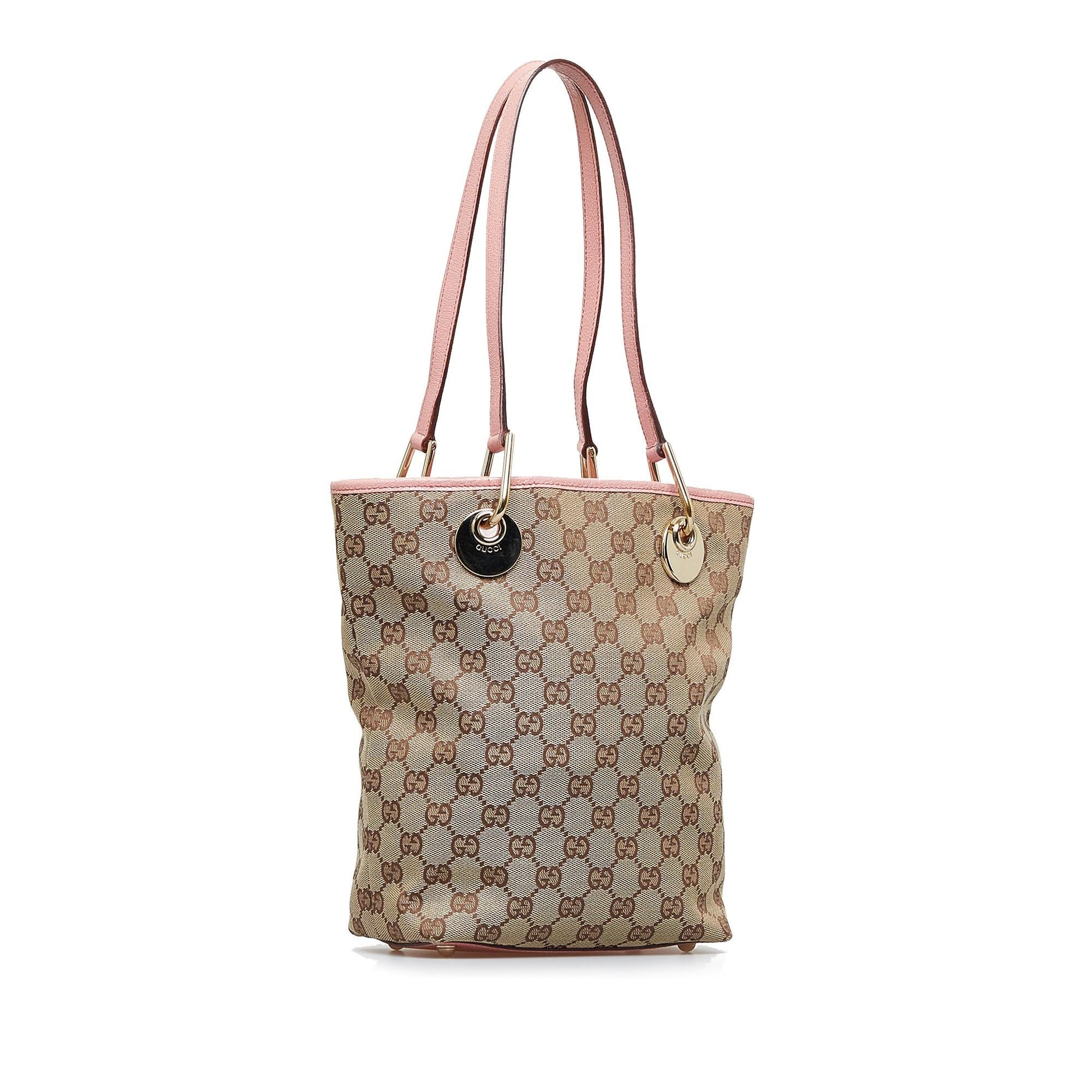 Gucci GG Eclipse SHG-0u46Wb Canvas Brown Tote Bag