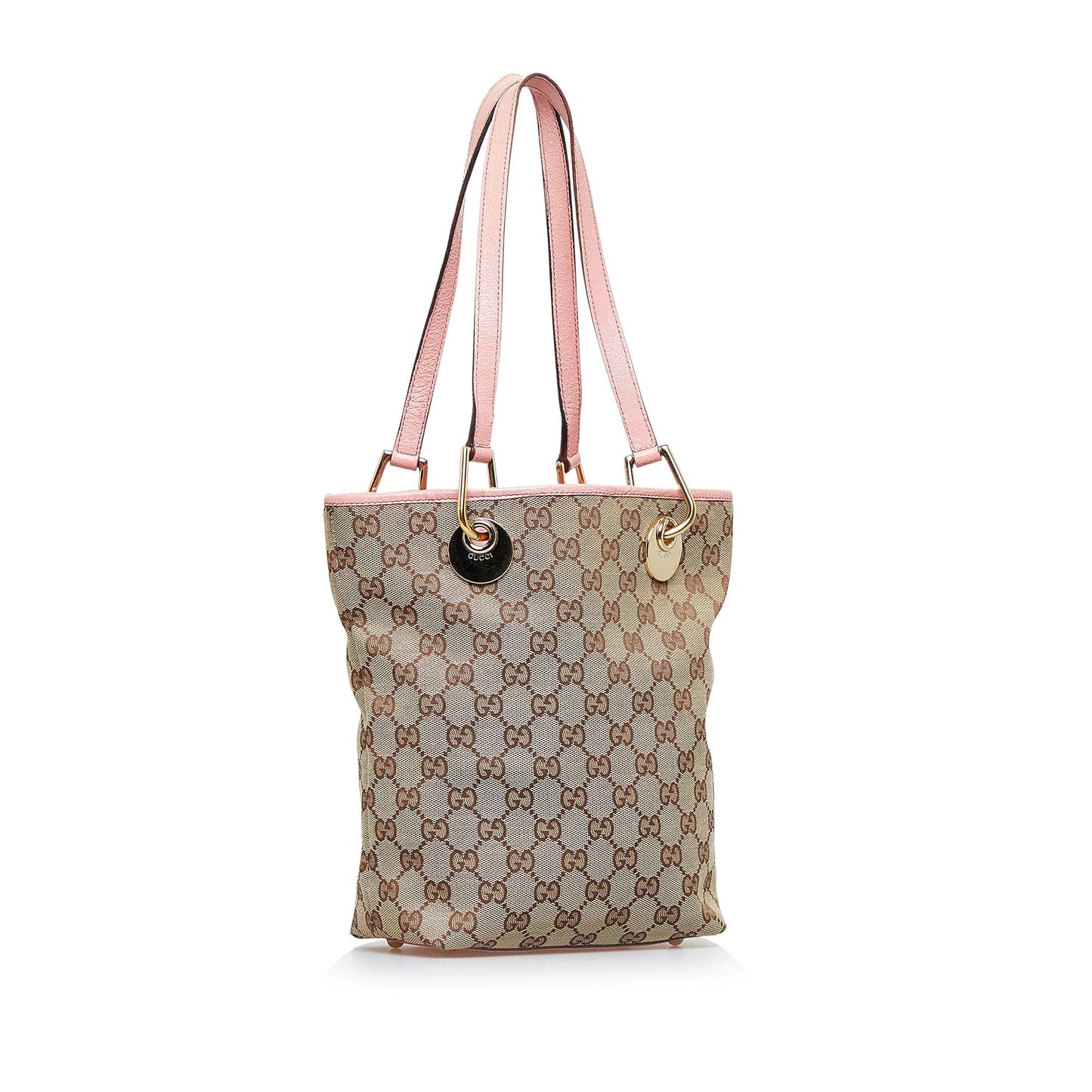Gucci GG Eclipse SHG-Yam187 Canvas Brown Pink Tote Bag