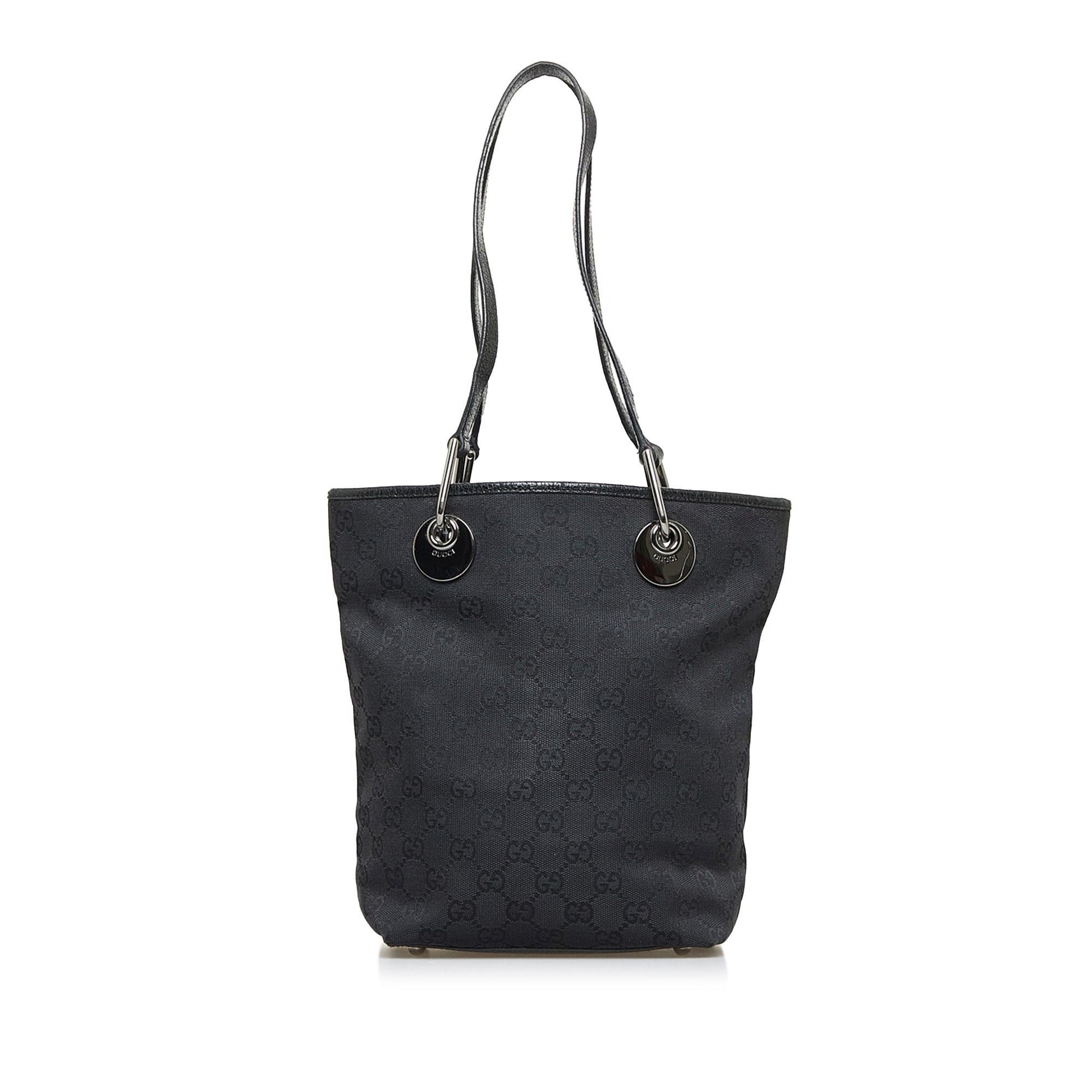 Gucci GG Eclipse SHG-Uv4jl1 Canvas Calf Black Tote Bag