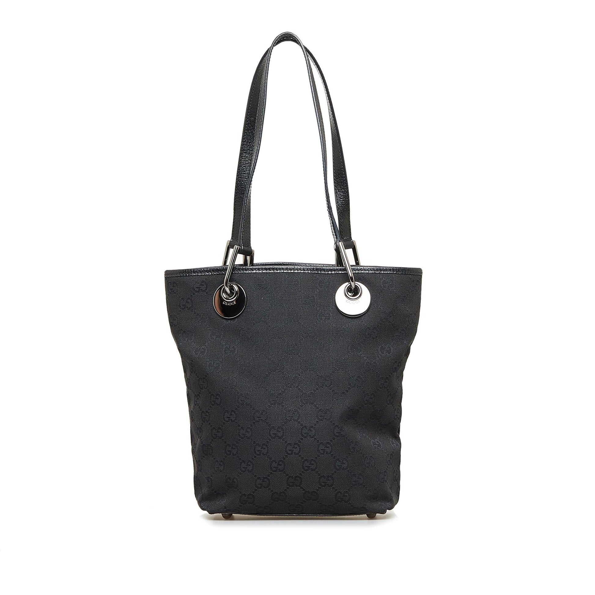 Gucci GG Eclipse SHG-B9ui4j Canvas Calf Black Tote Bag