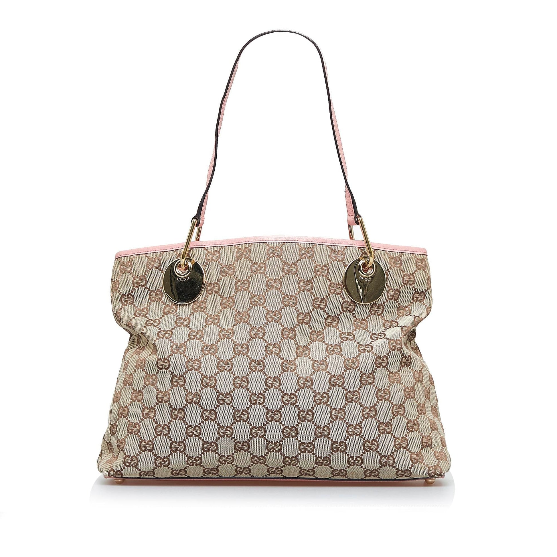 Gucci GG Eclipse SHG-YupSAN Canvas Brown Tote Bag