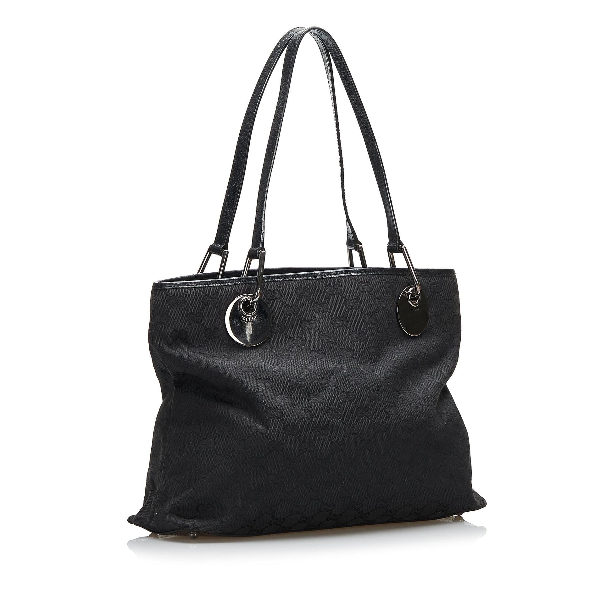 Gucci GG Eclipse SHG-kTtC13 Canvas Calf Black Tote Bag