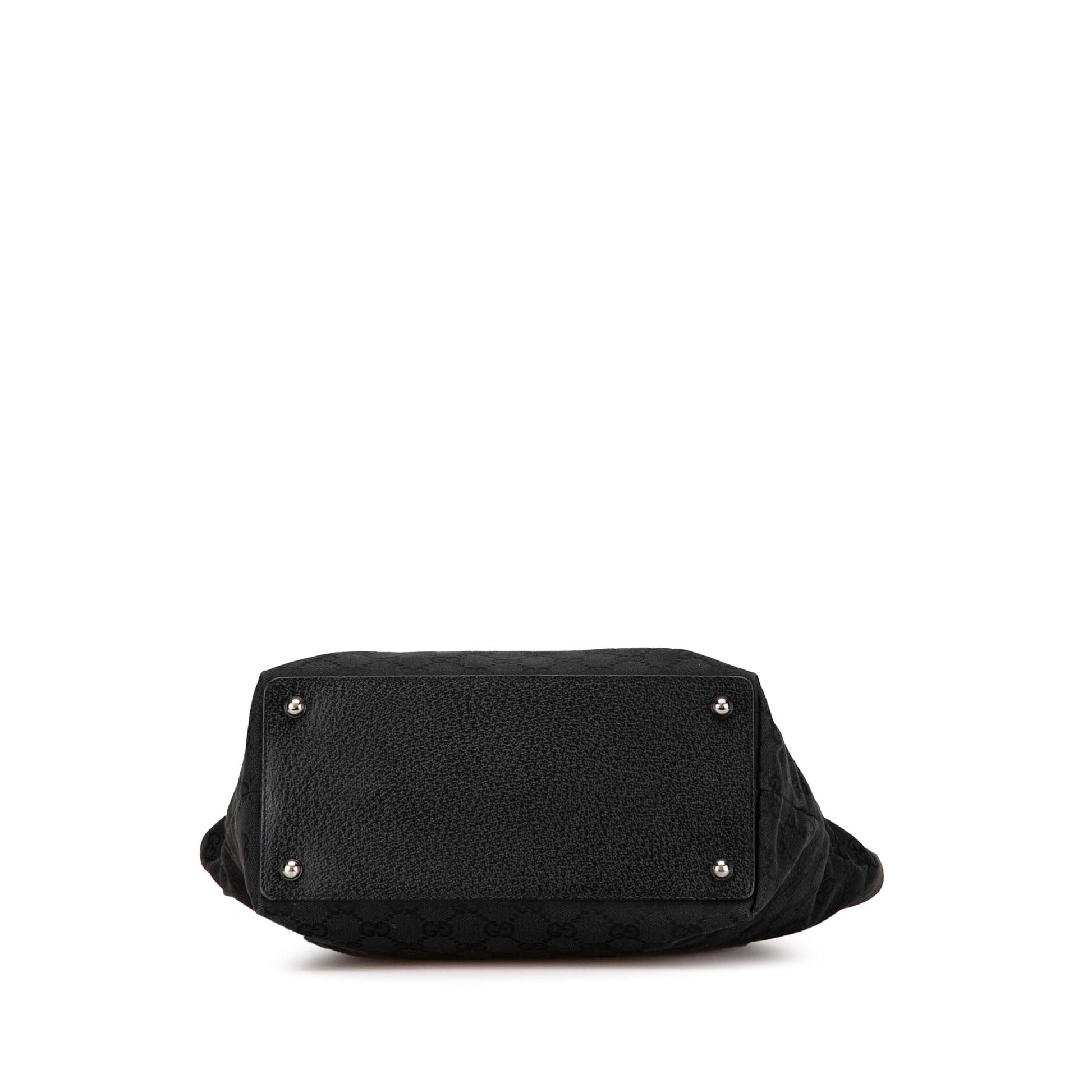 Gucci GG Eclipse Canvas Calf Black Tote Bag