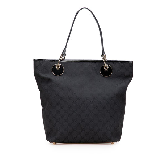 Gucci GG Eclipse Canvas Black Tote Bag