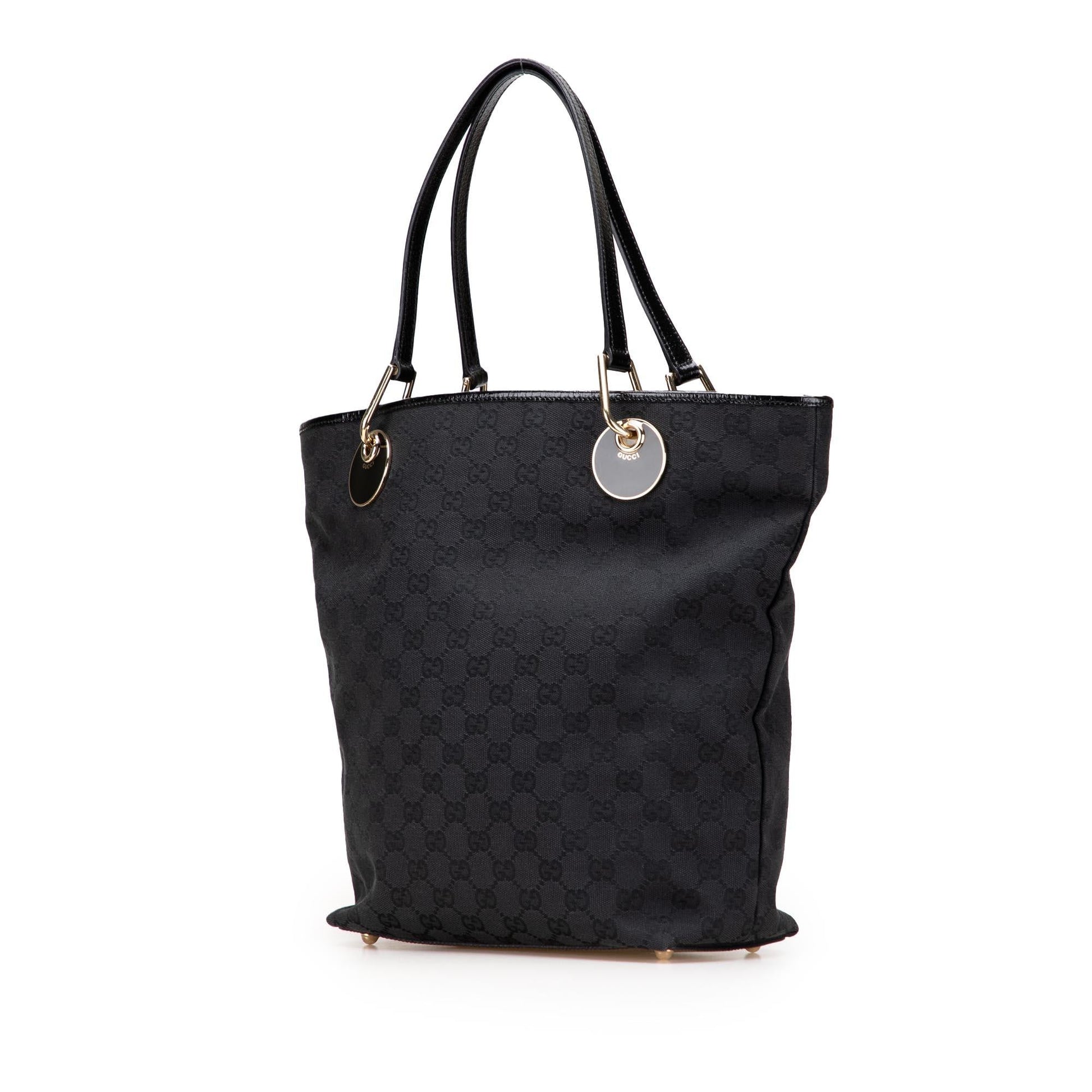 Gucci GG Eclipse Canvas Black Tote Bag